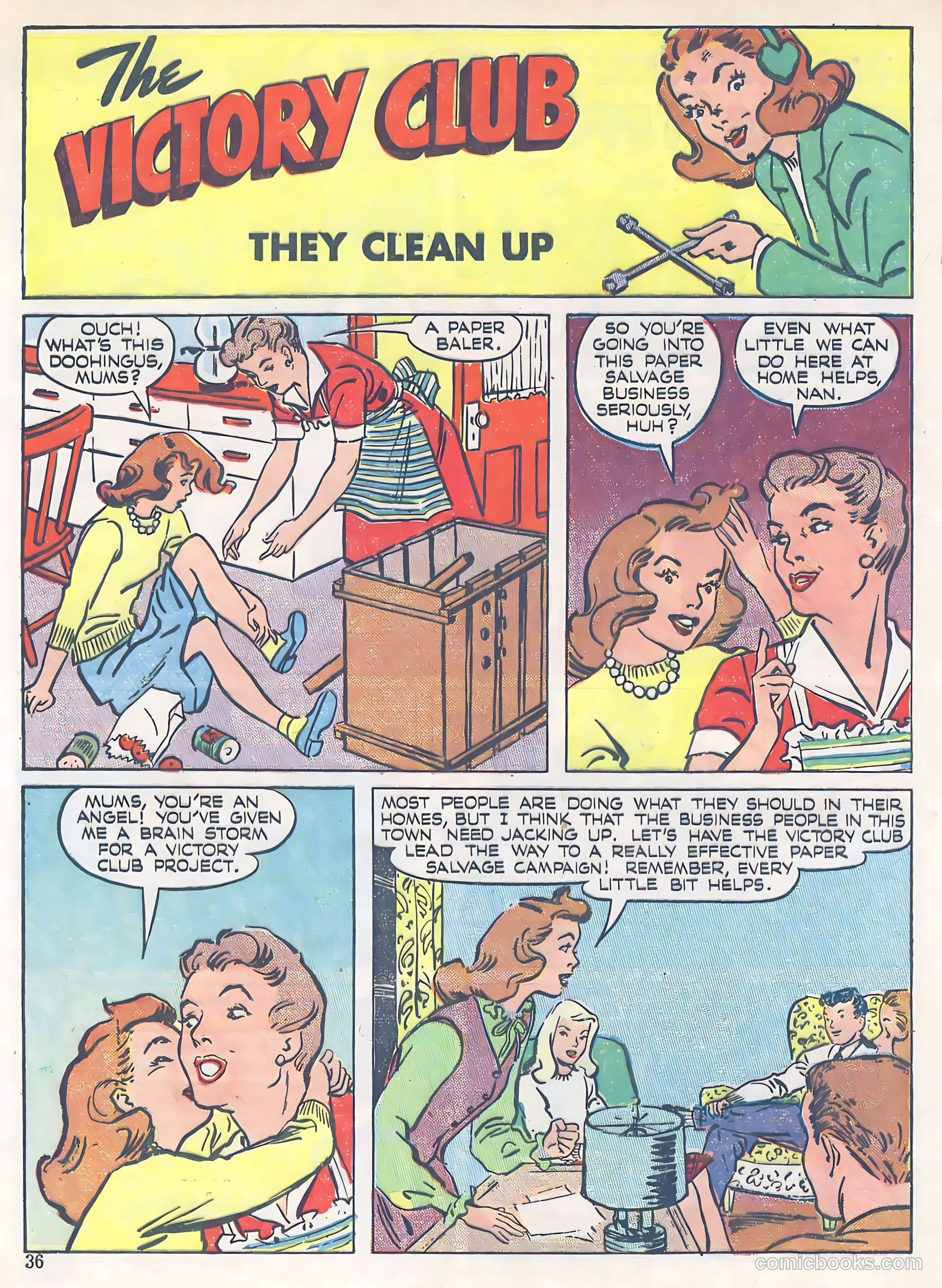 Calling All Girls #37 (1945, Parents' Magazine Press) — page 36 of 74