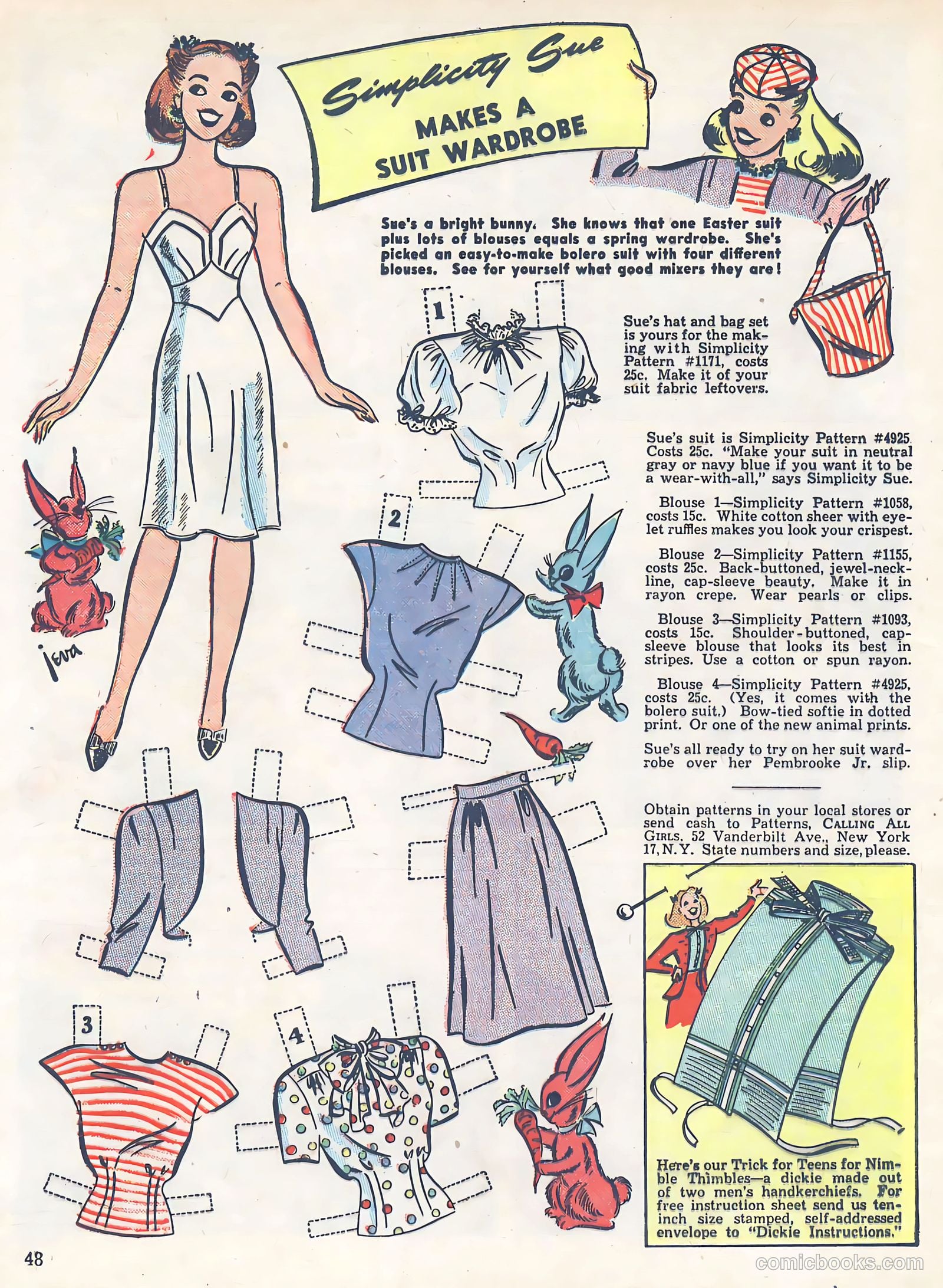 Calling All Girls #37 (1945, Parents' Magazine Press) — page 48 of 74