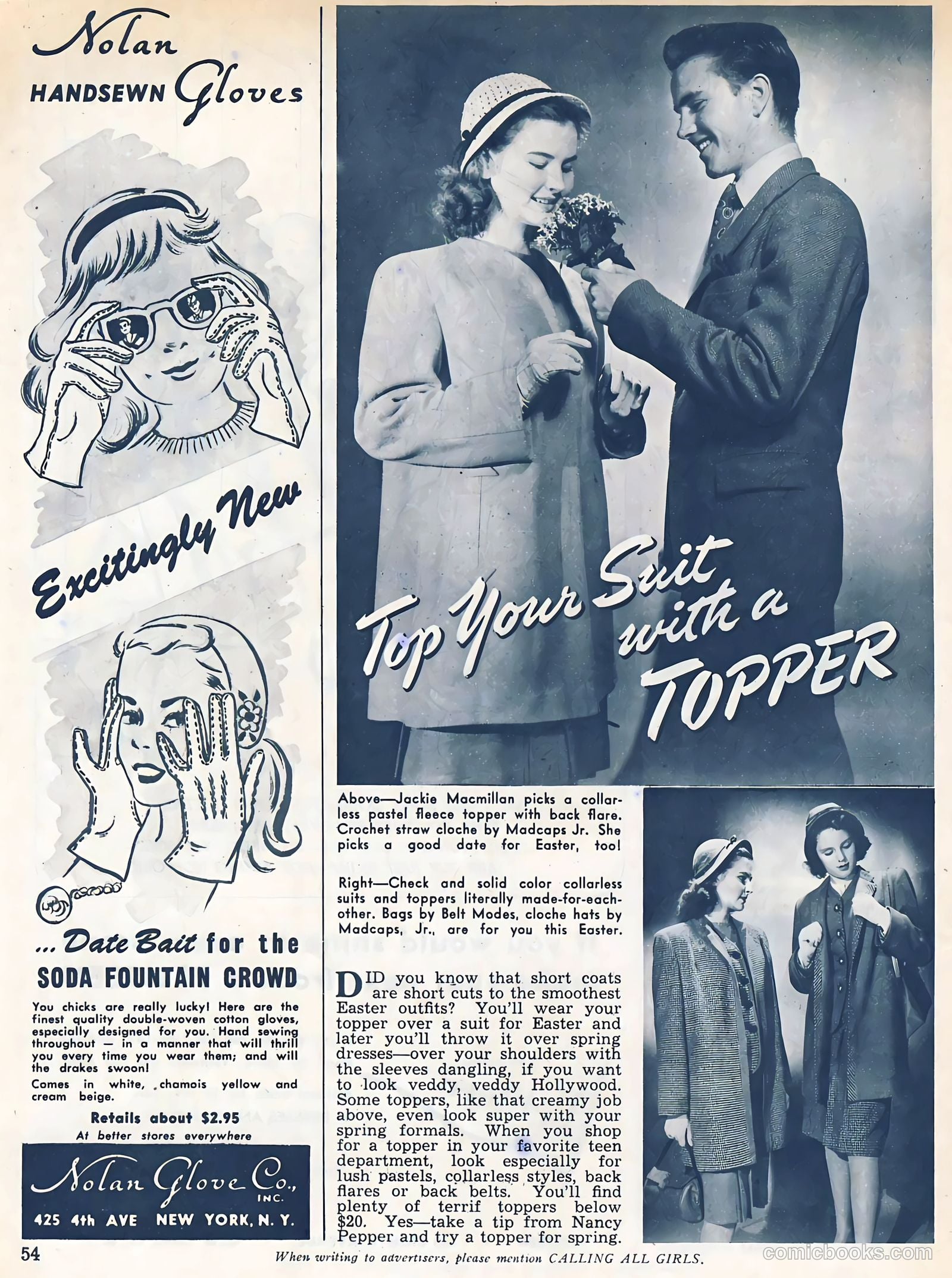 Calling All Girls #37 (1945, Parents' Magazine Press) — page 54 of 74