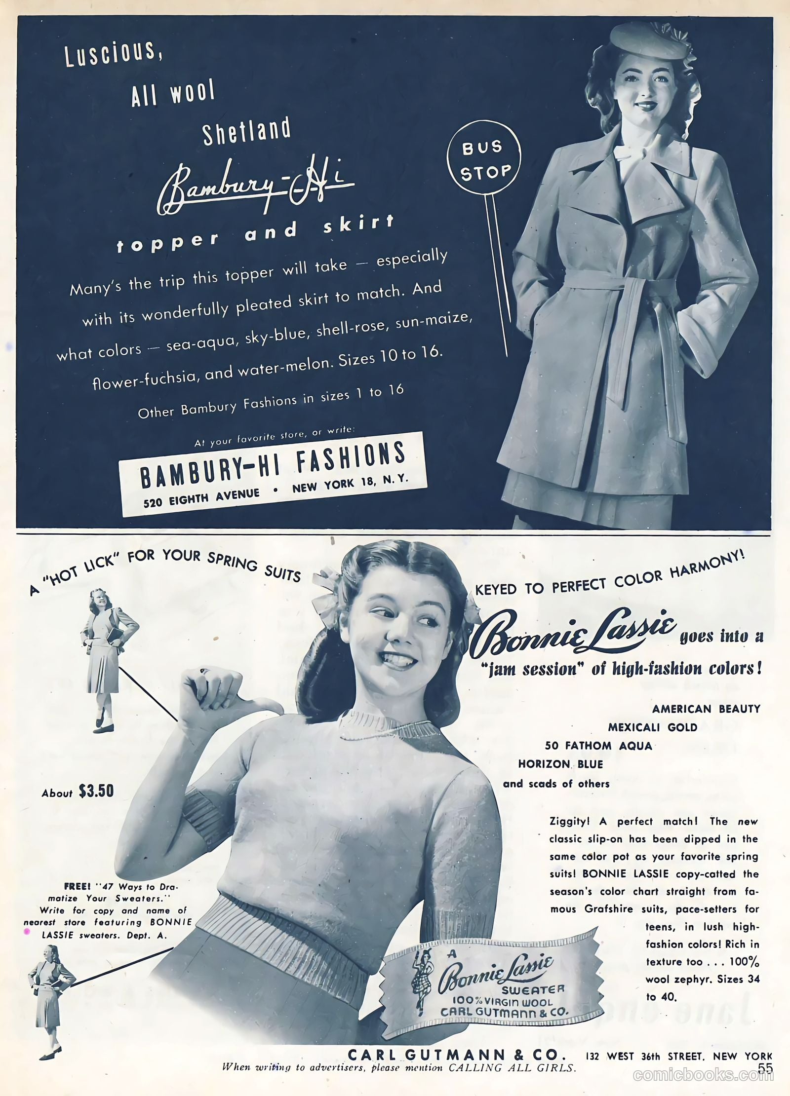 Calling All Girls #37 (1945, Parents' Magazine Press) — page 55 of 74