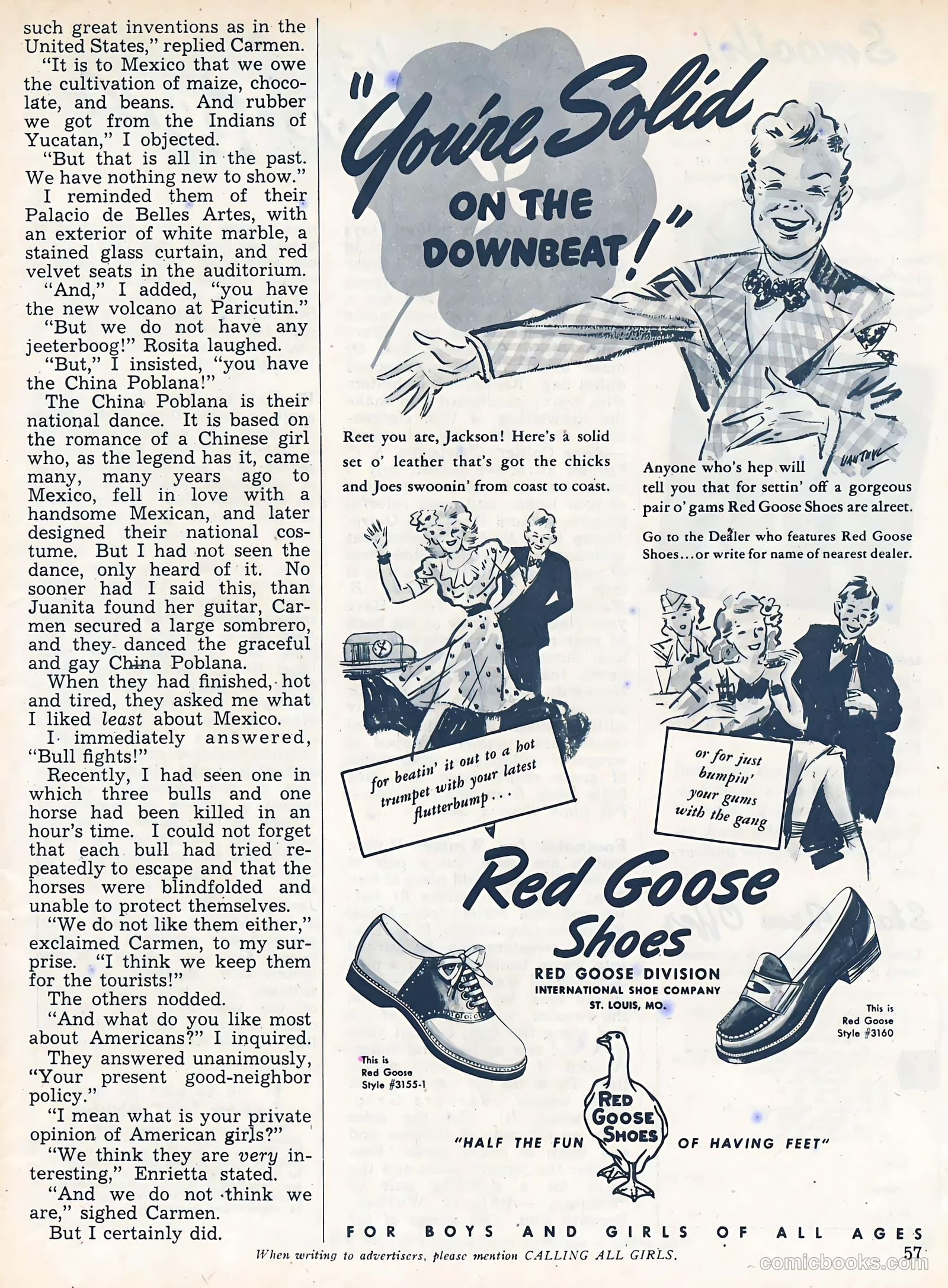 Calling All Girls #37 (1945, Parents' Magazine Press) — page 57 of 74