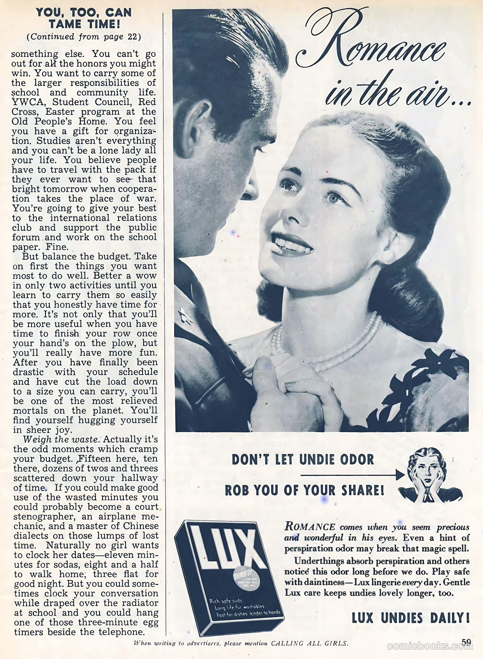 Calling All Girls #37 (1945, Parents' Magazine Press) — page 59 of 74