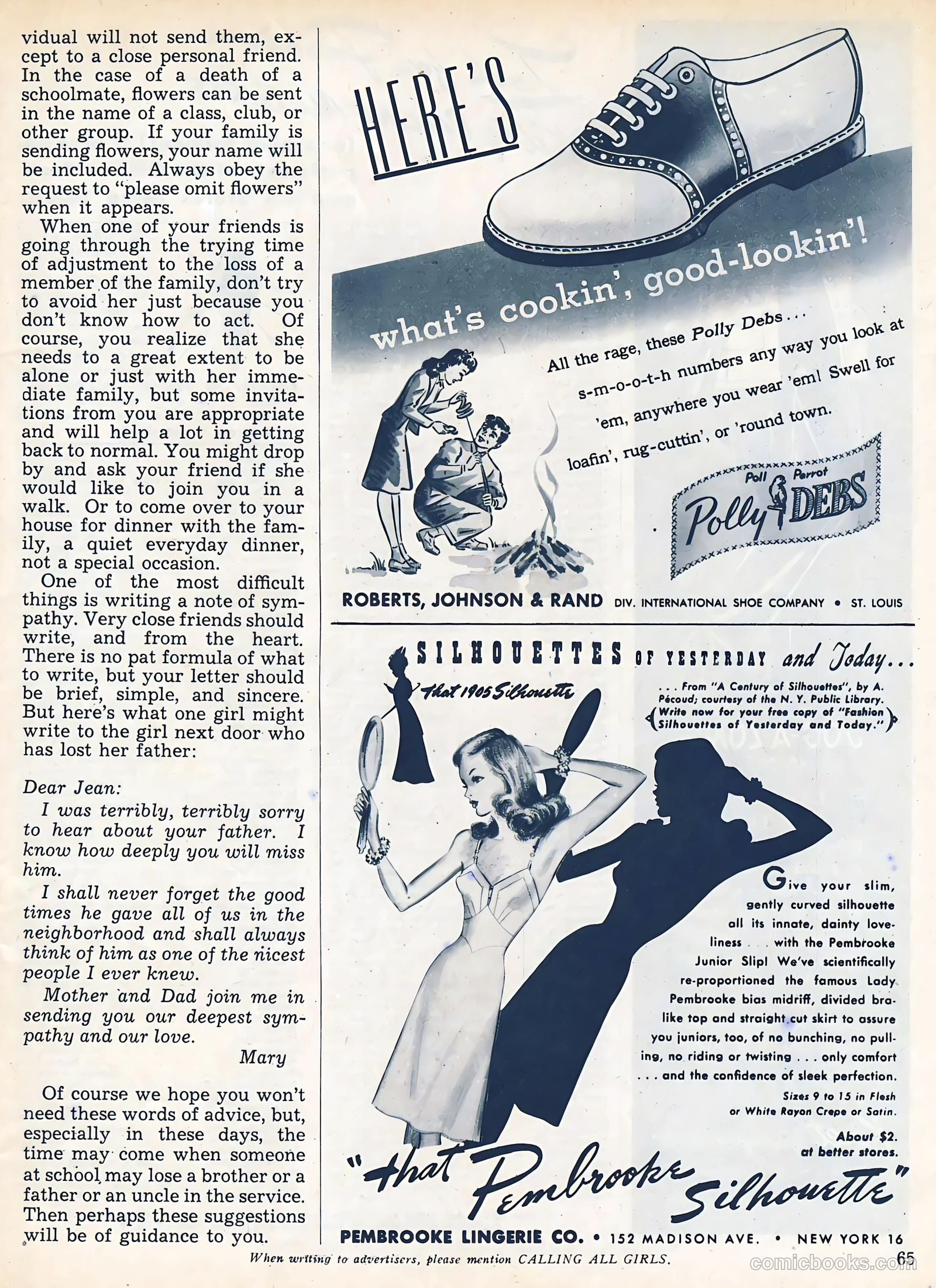 Calling All Girls #37 (1945, Parents' Magazine Press) — page 65 of 74