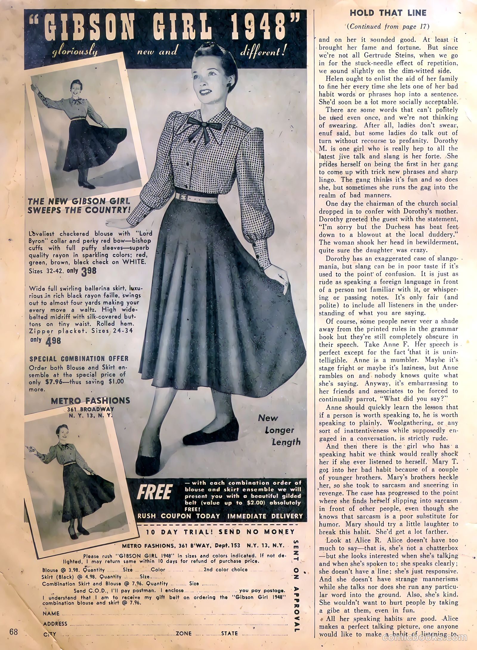 Calling All Girls #69 (1948) — page 68