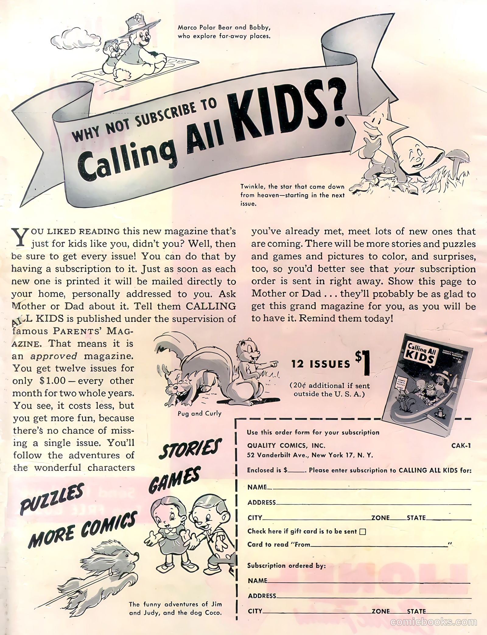 Calling All Kids #1 (1944) — page 51