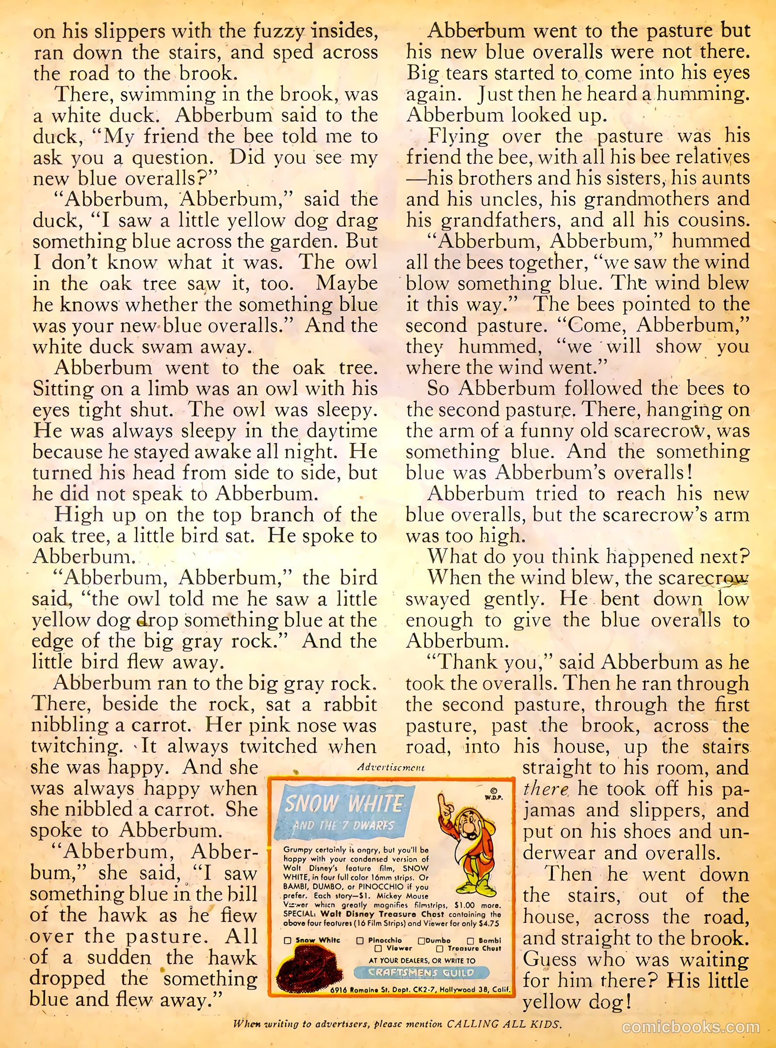 Calling All Kids #10 (1947) — page 22