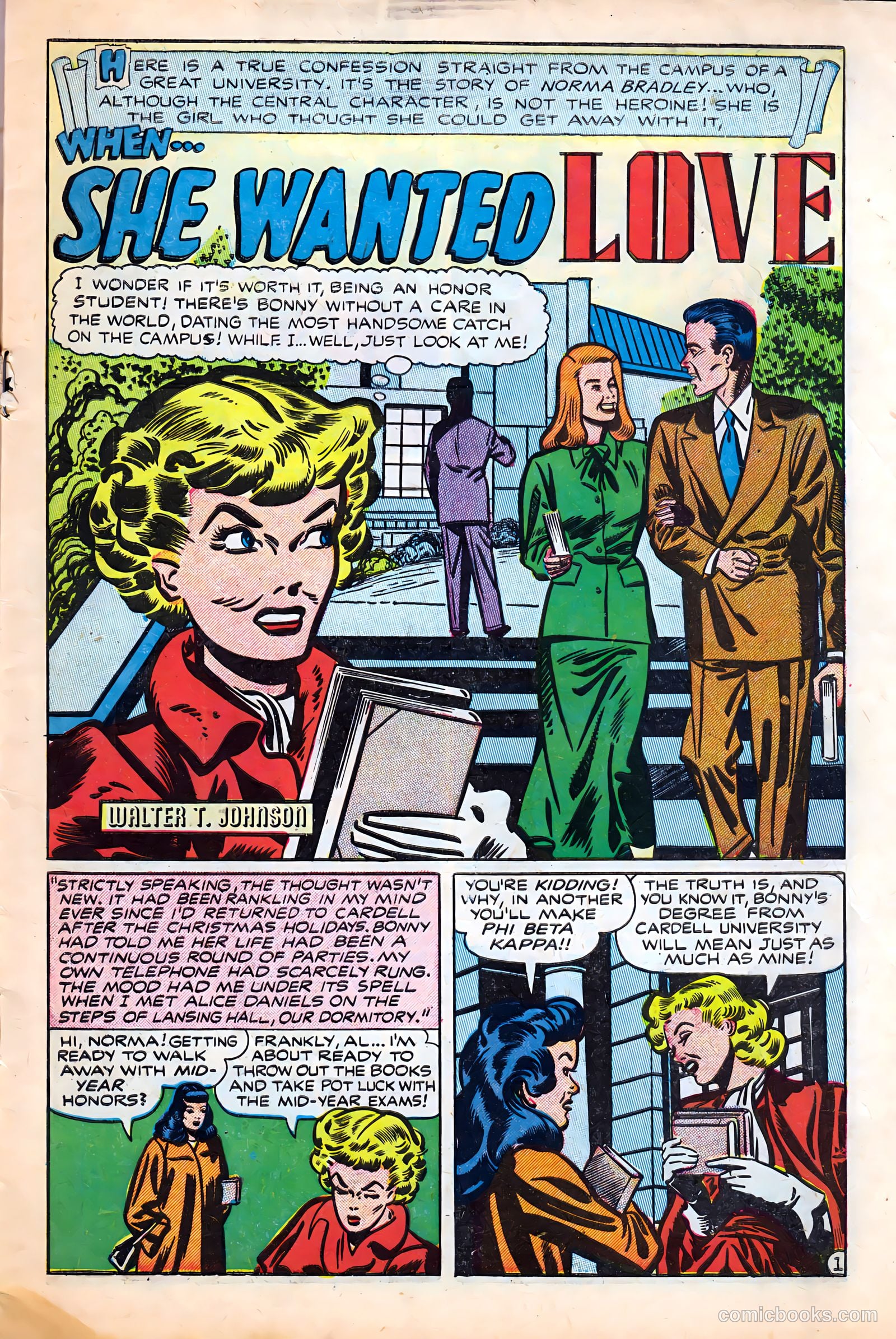 Campus Romance #1 (1949) — page 3 of 36