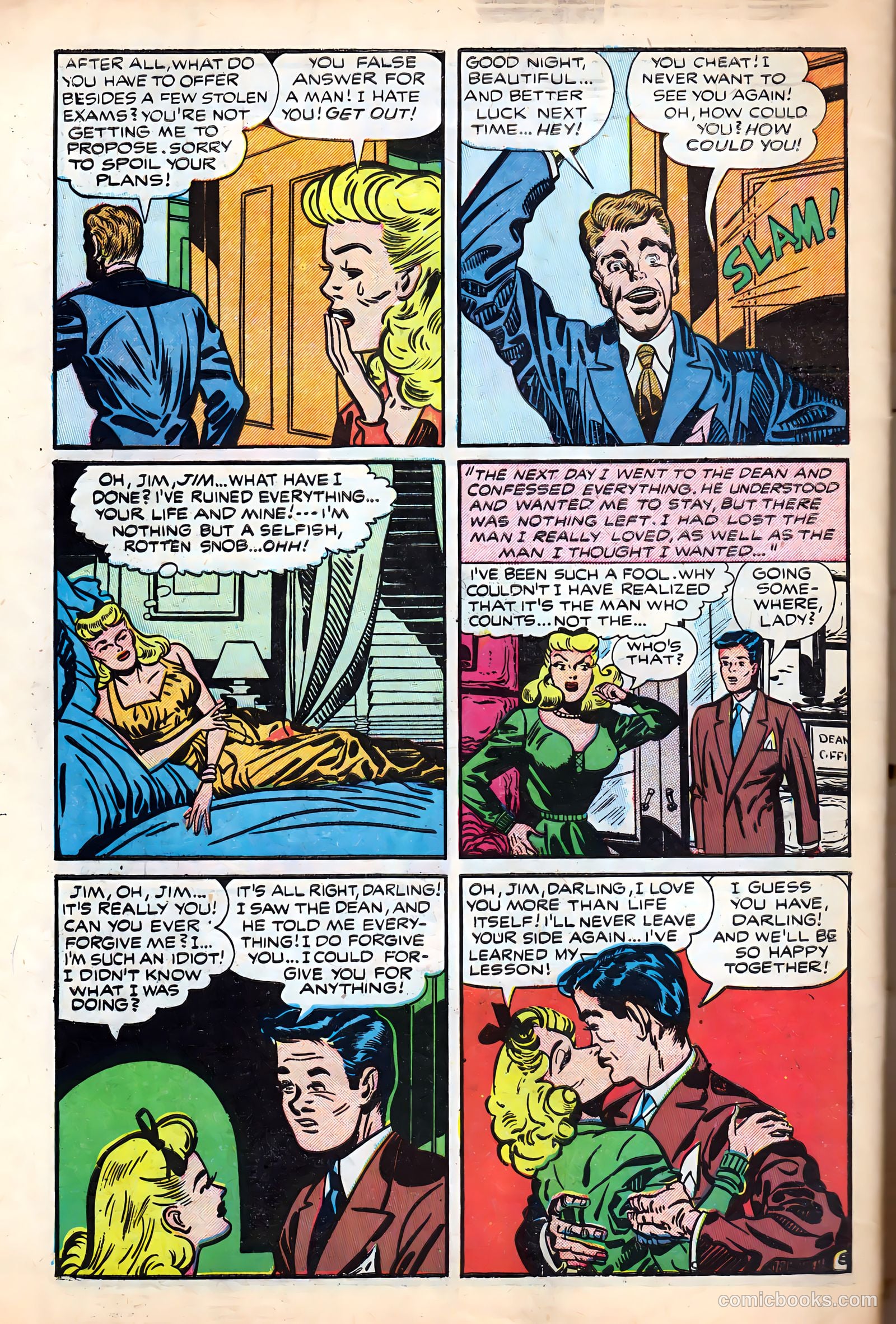 Campus Romance #1 (1949) — page 34 of 36
