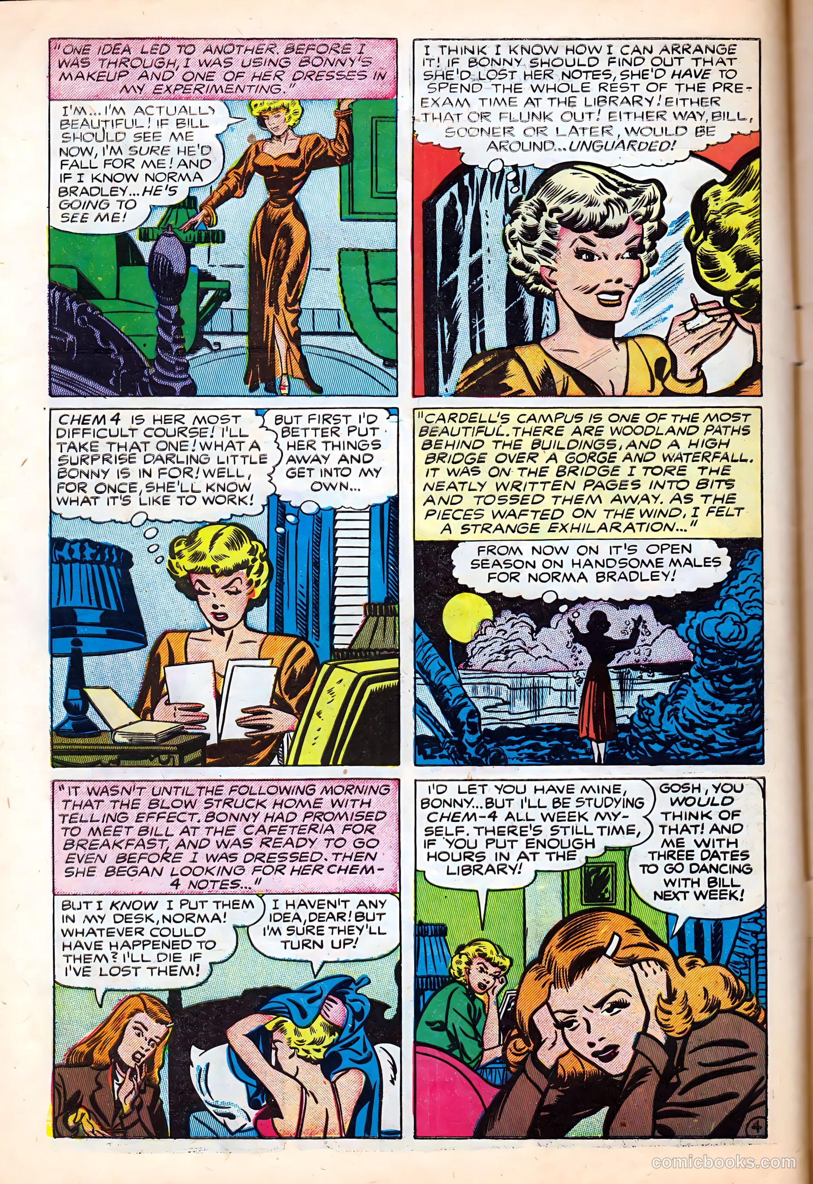 Campus Romances #1 (1949) — page 6 of 36