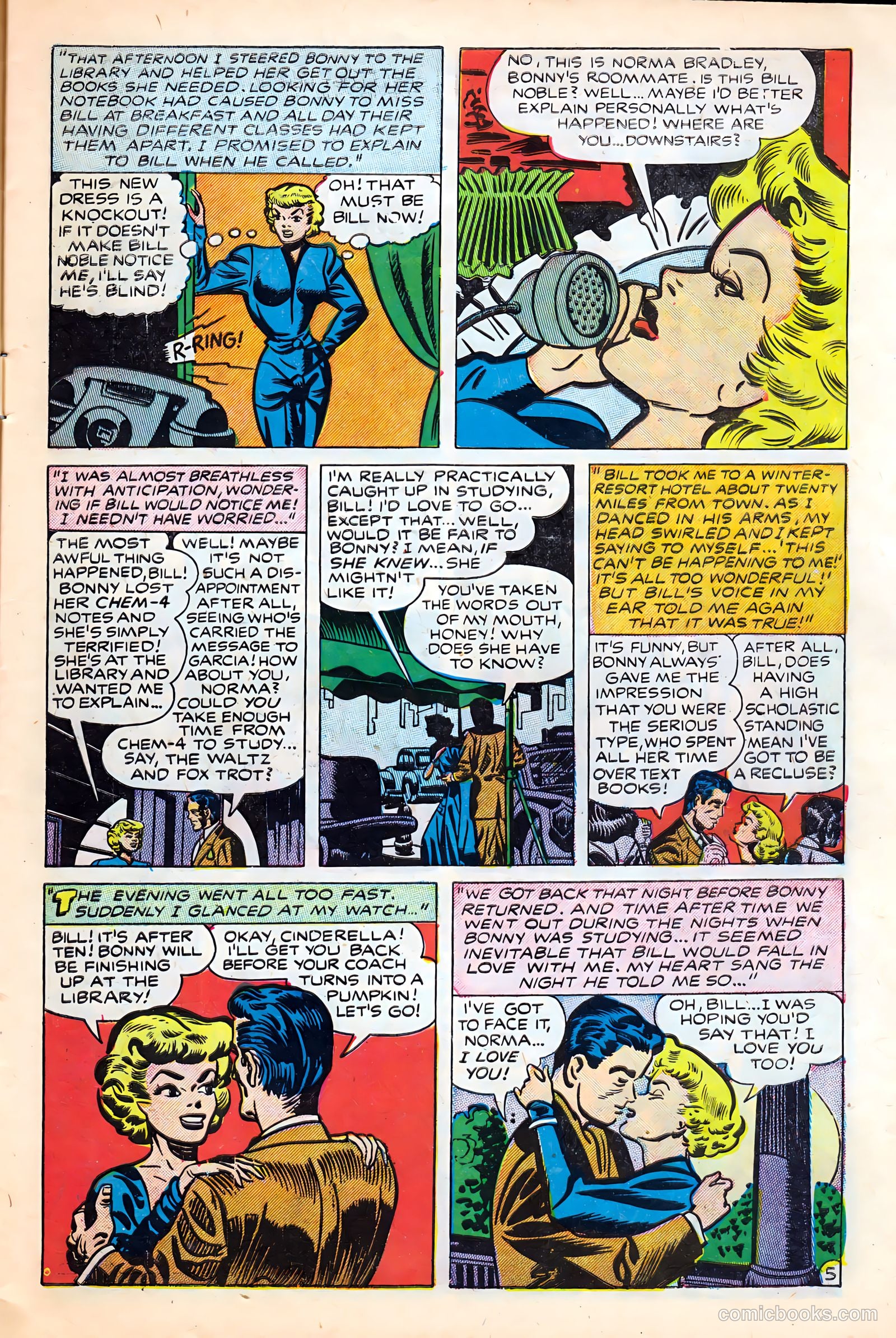 Campus Romances #1 (1949) — page 7 of 36