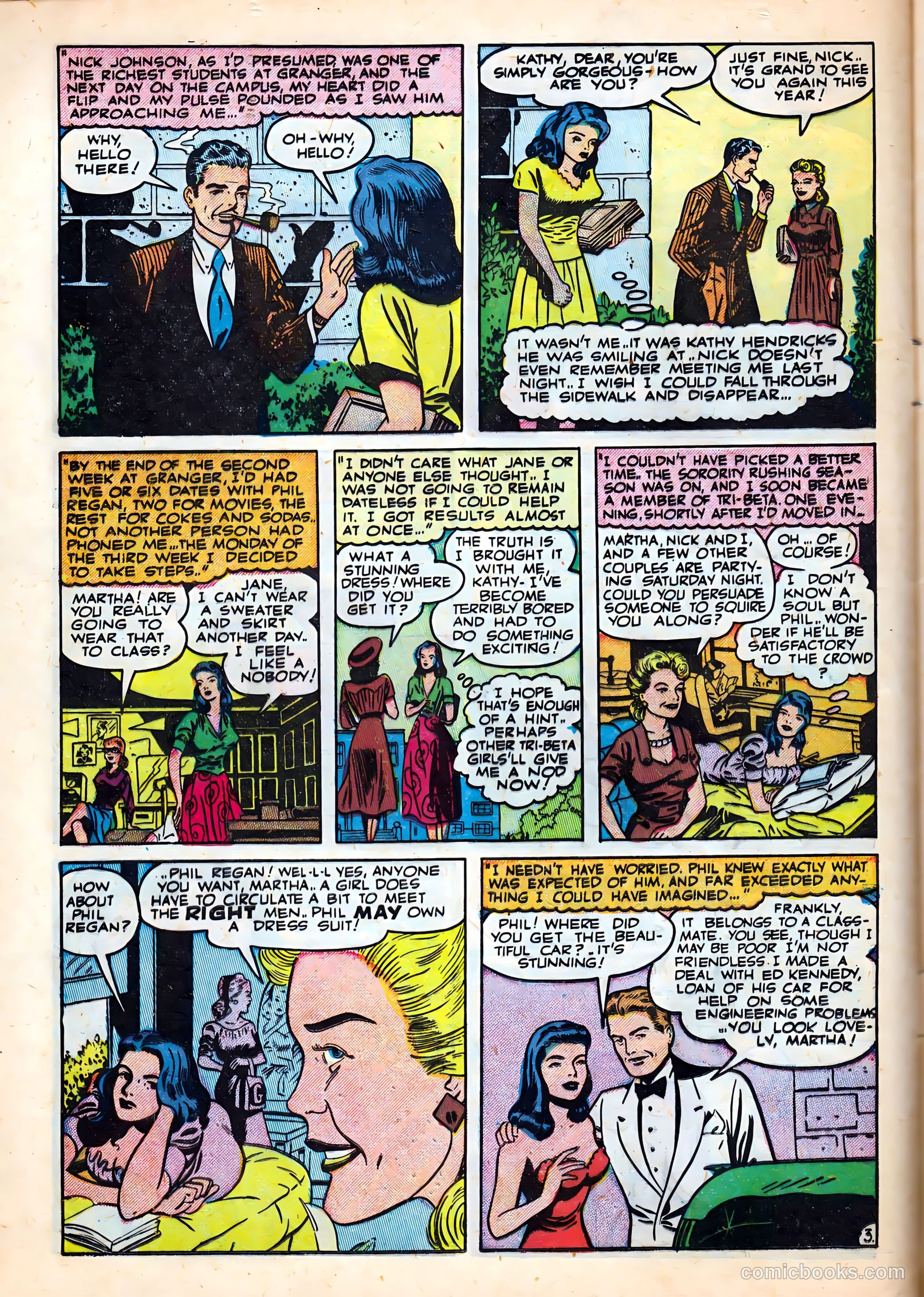 Campus Romances #1 (1949) — page 12 of 36