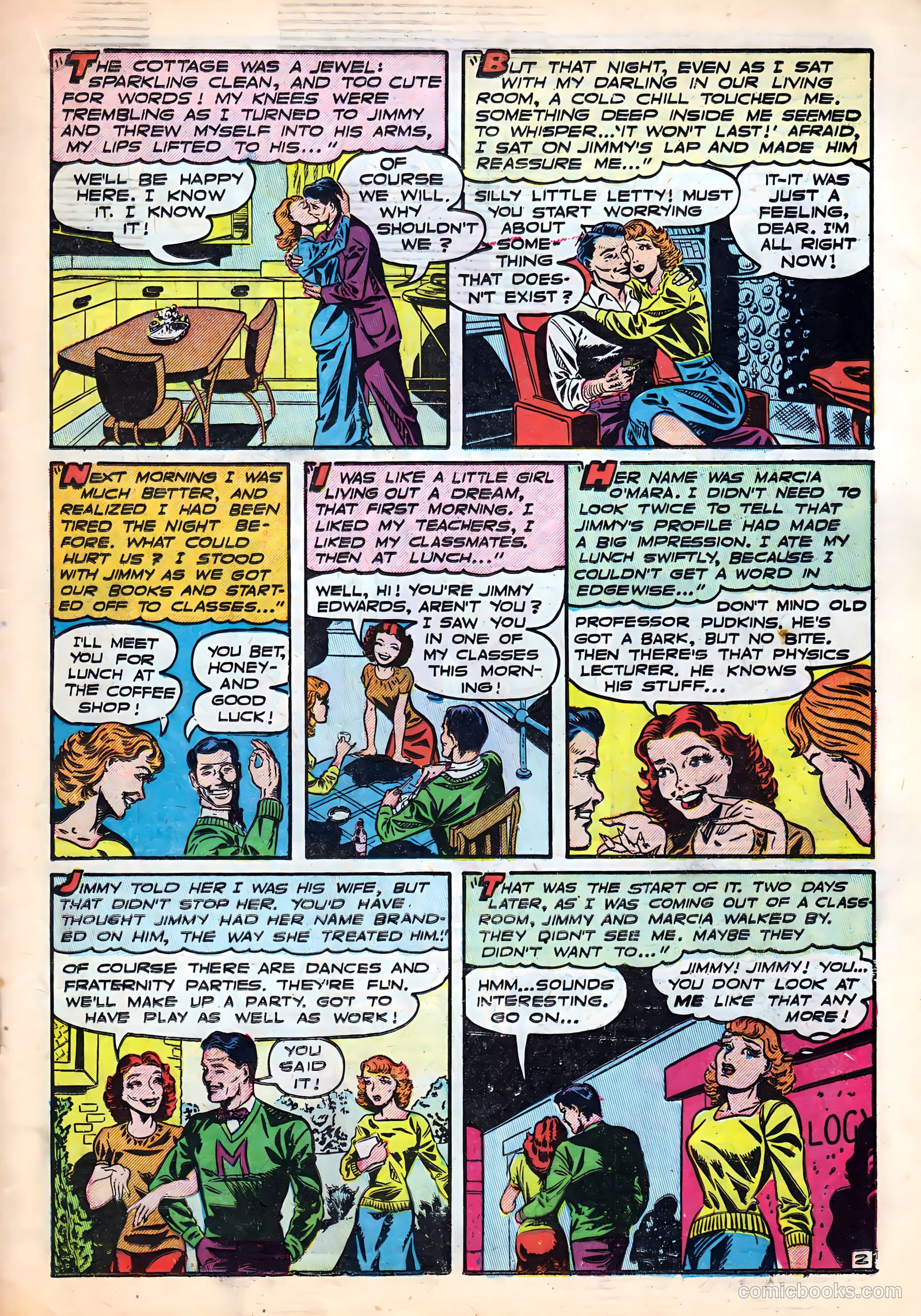 Campus Romances #1 (1949) — page 19 of 36