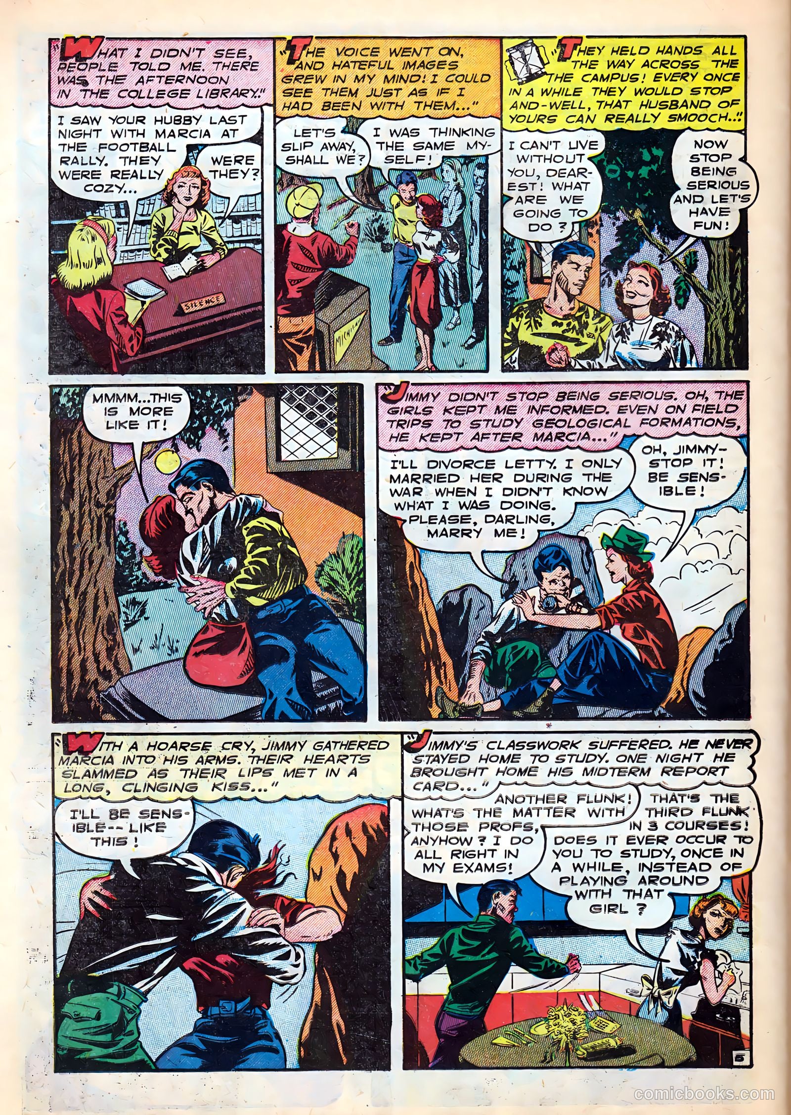 Campus Romances #1 (1949) — page 22 of 36