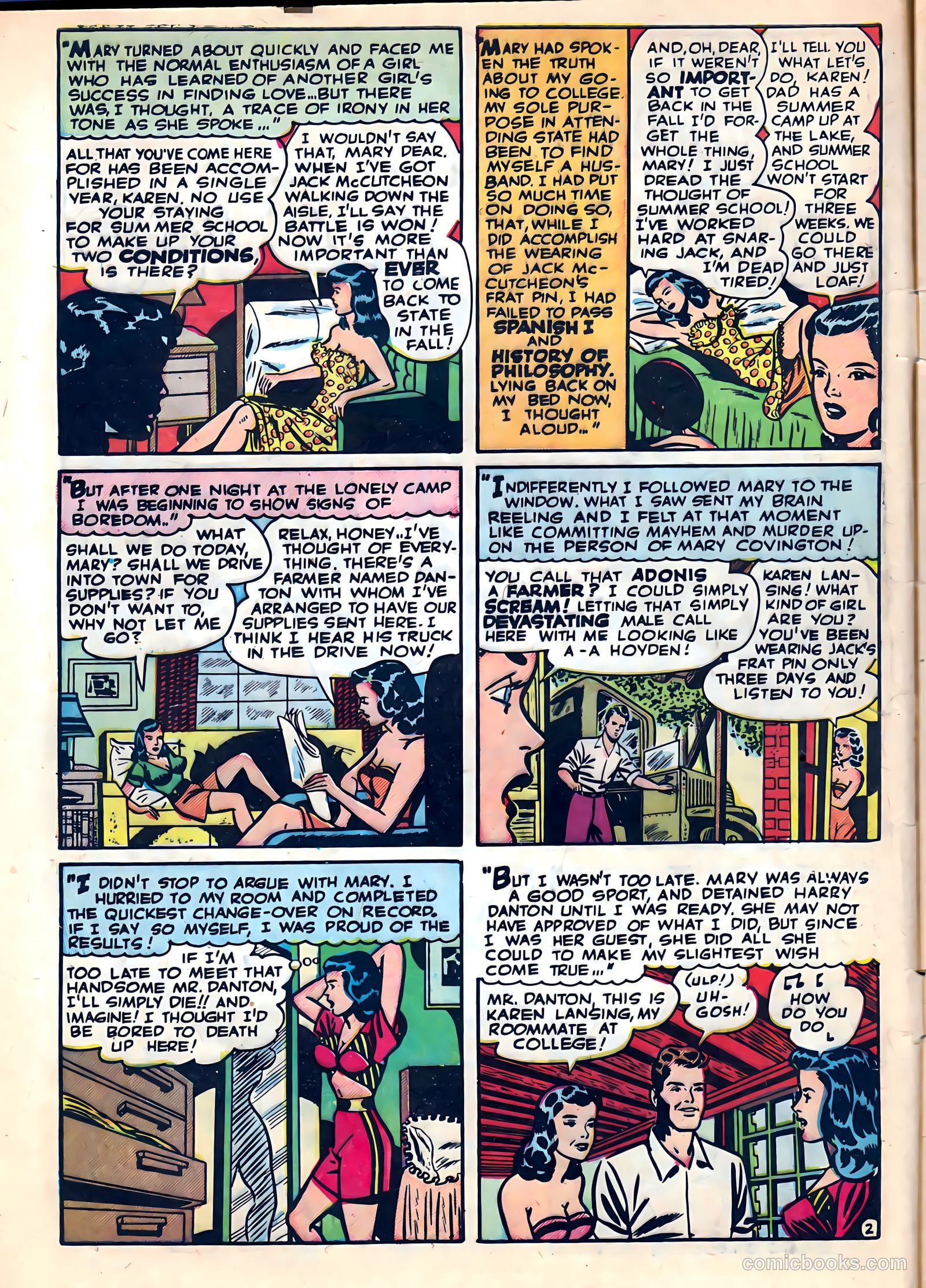 Campus Romances #2 (1949) — page 4 of 36