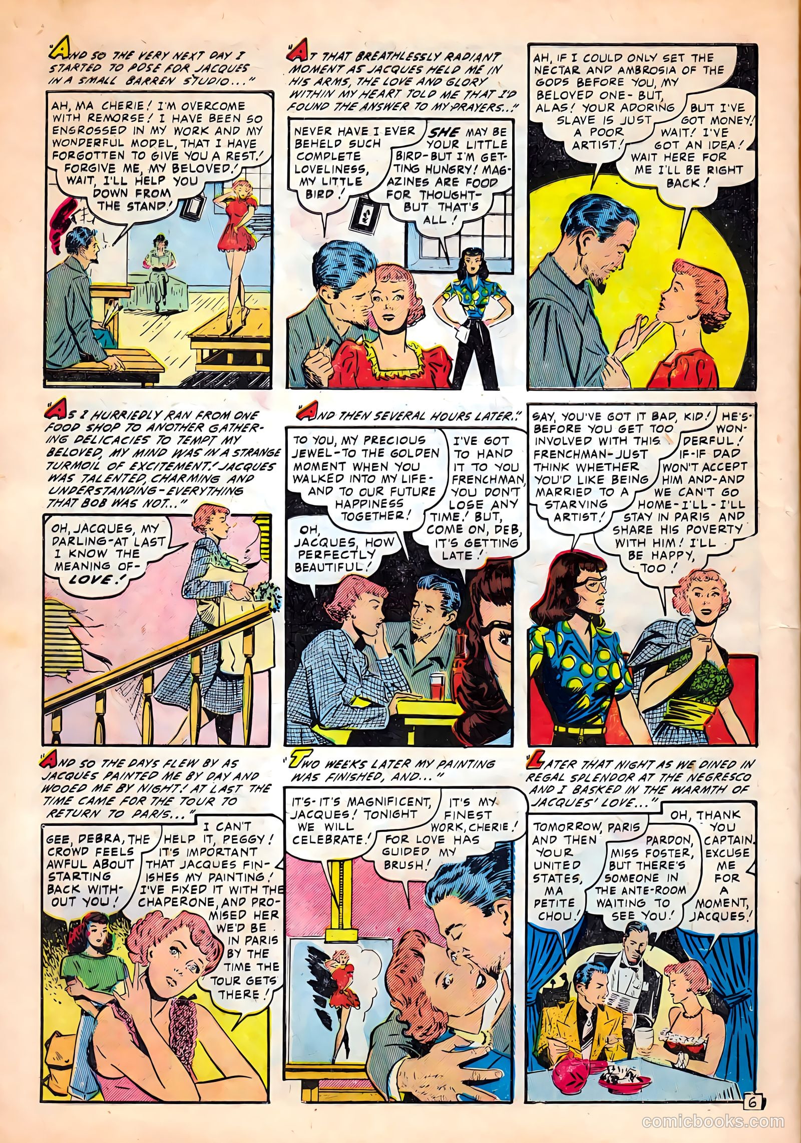 Campus Romances #3 (1950) — page 8 of 36