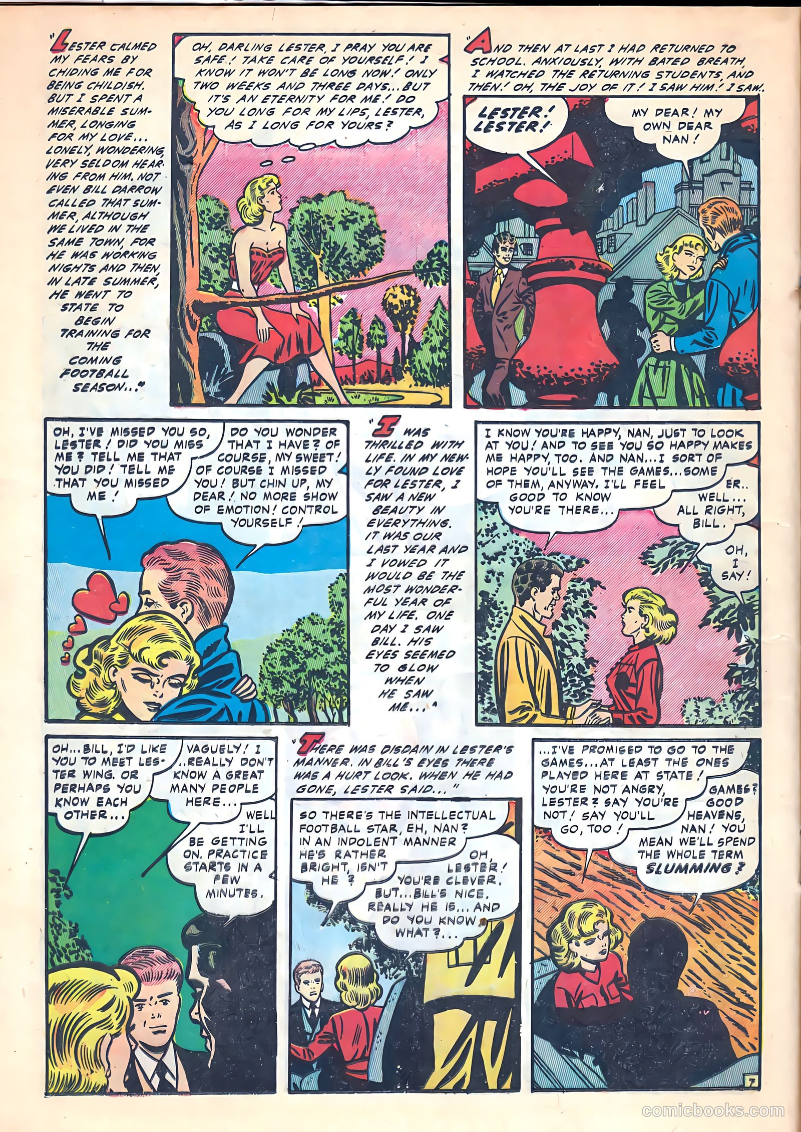 Campus Romances #3 (1950) — page 16 of 36