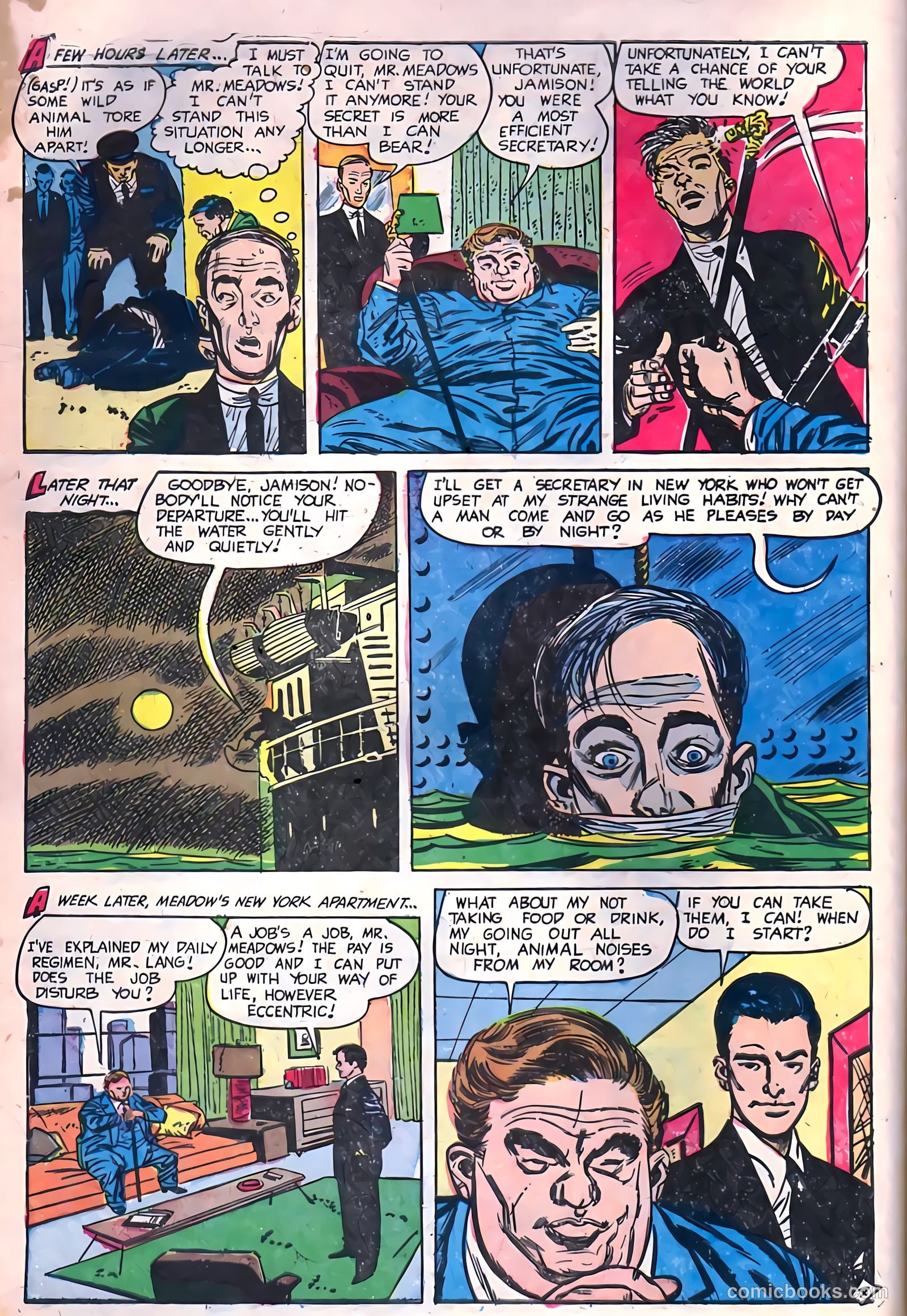 Adventures into Darkness #13 (1954, Visual Editions, Inc.) — page 6 of 36