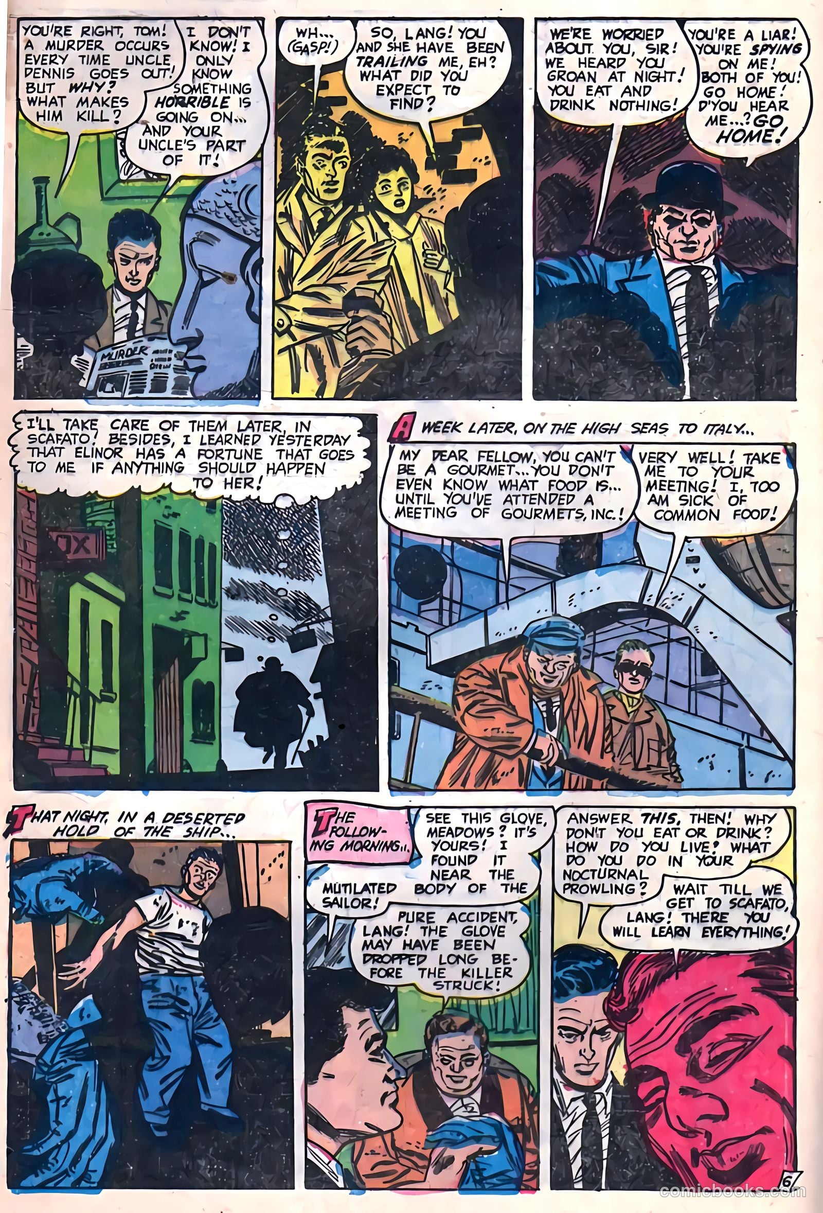 Adventures into Darkness #13 (1954, Visual Editions, Inc.) — page 8 of 36