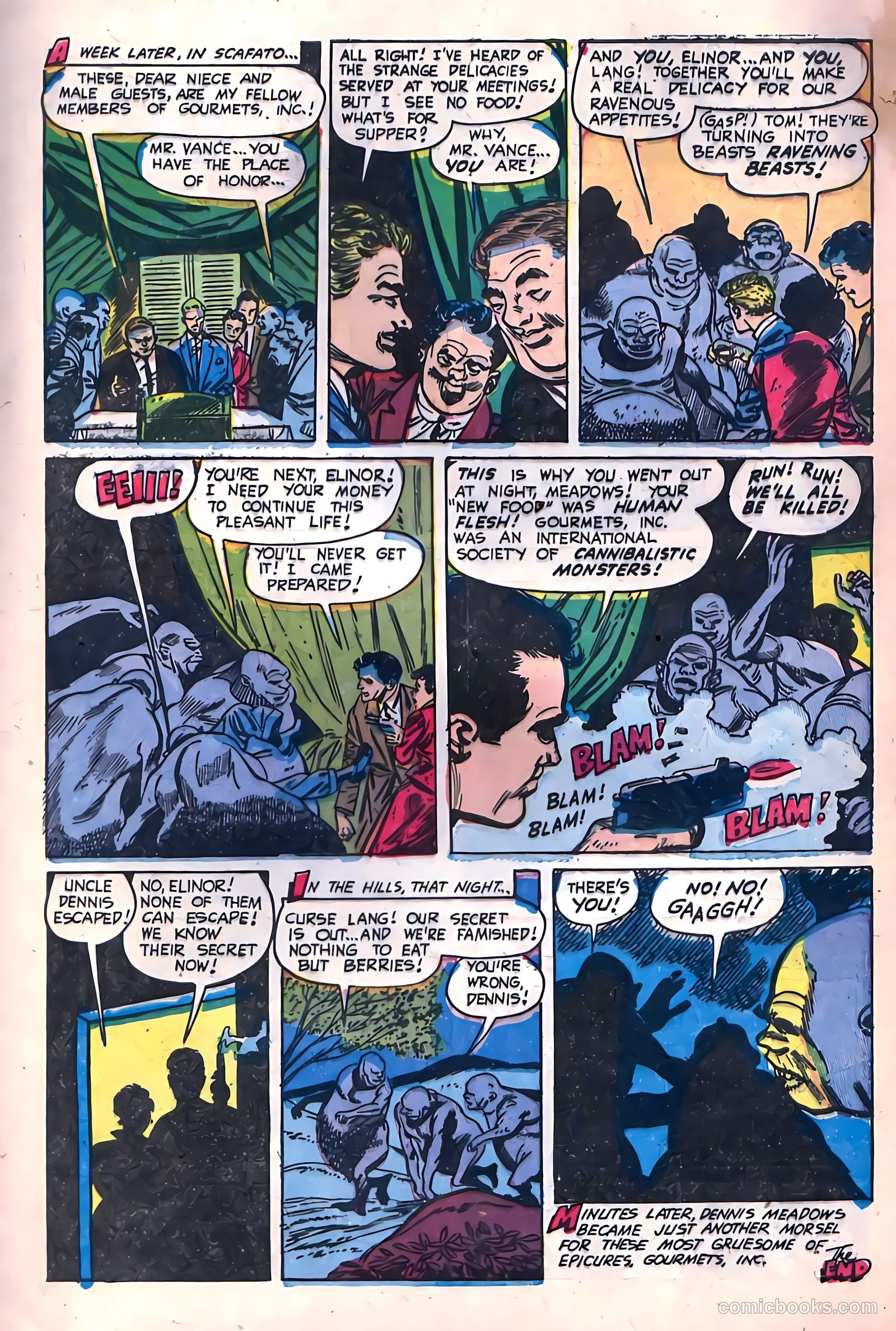 Adventures into Darkness #13 (1954, Visual Editions, Inc.) — page 9 of 36