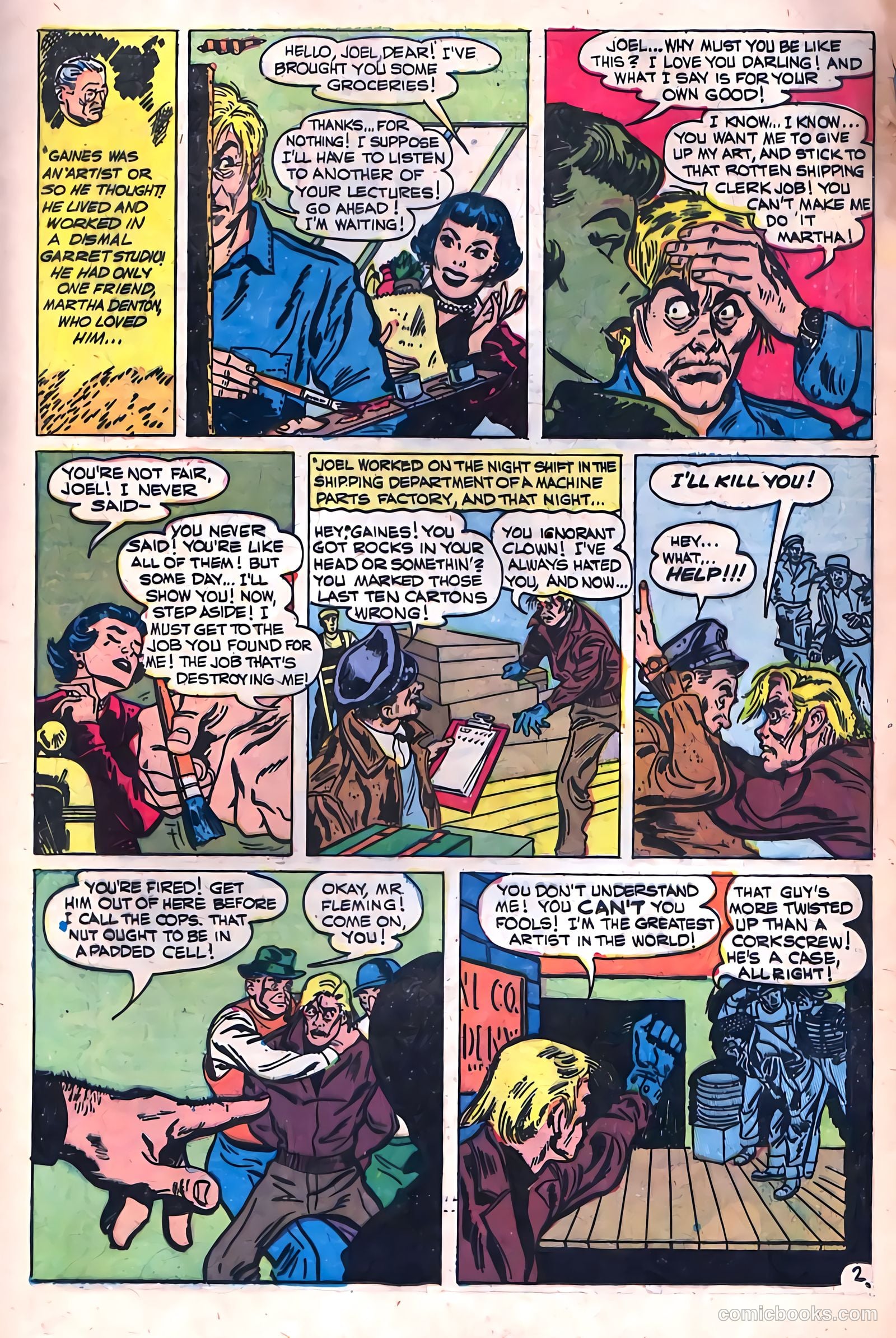 Adventures into Darkness #13 (1954, Visual Editions, Inc.) — page 13 of 36