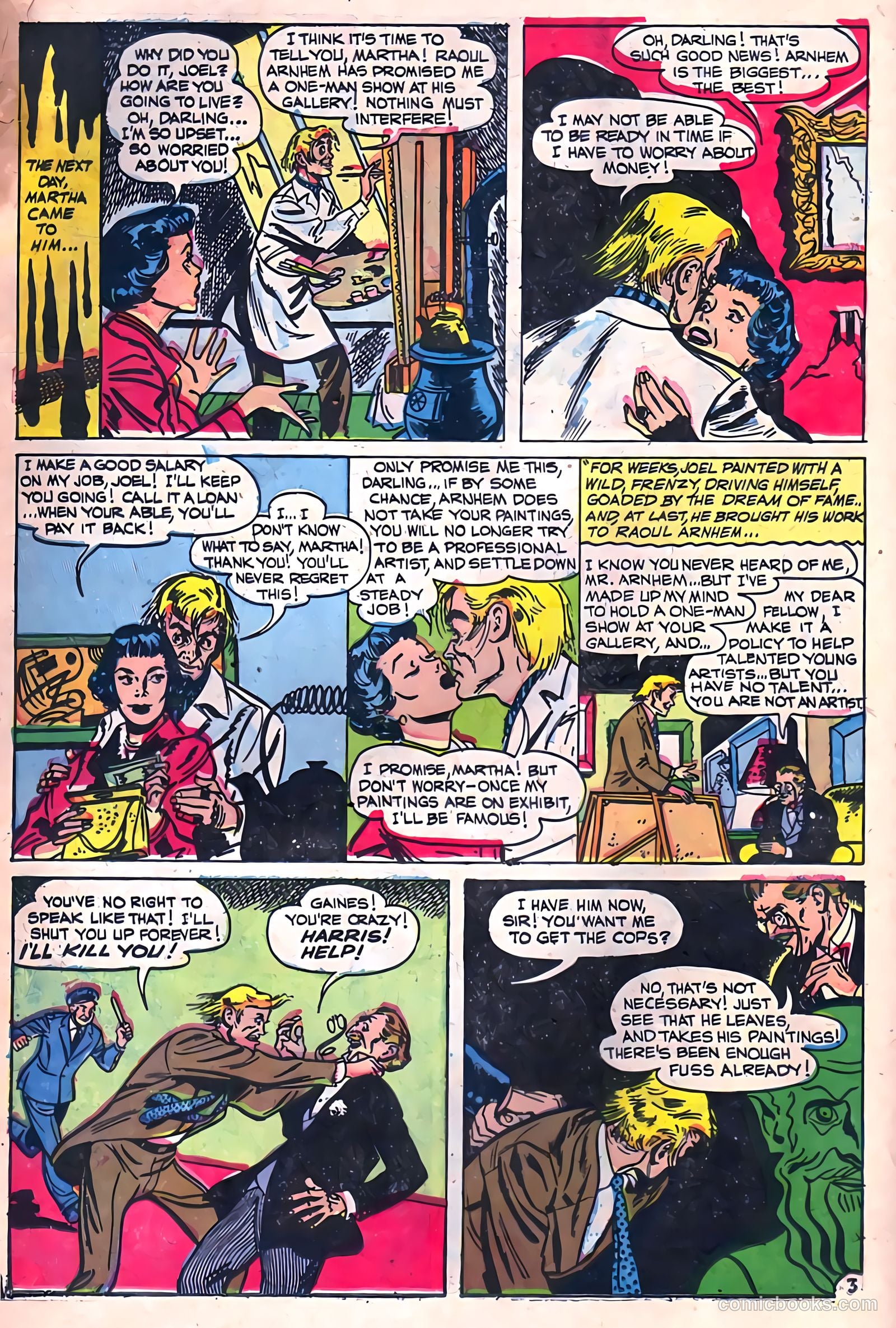 Adventures into Darkness #13 (1954, Visual Editions, Inc.) — page 14 of 36