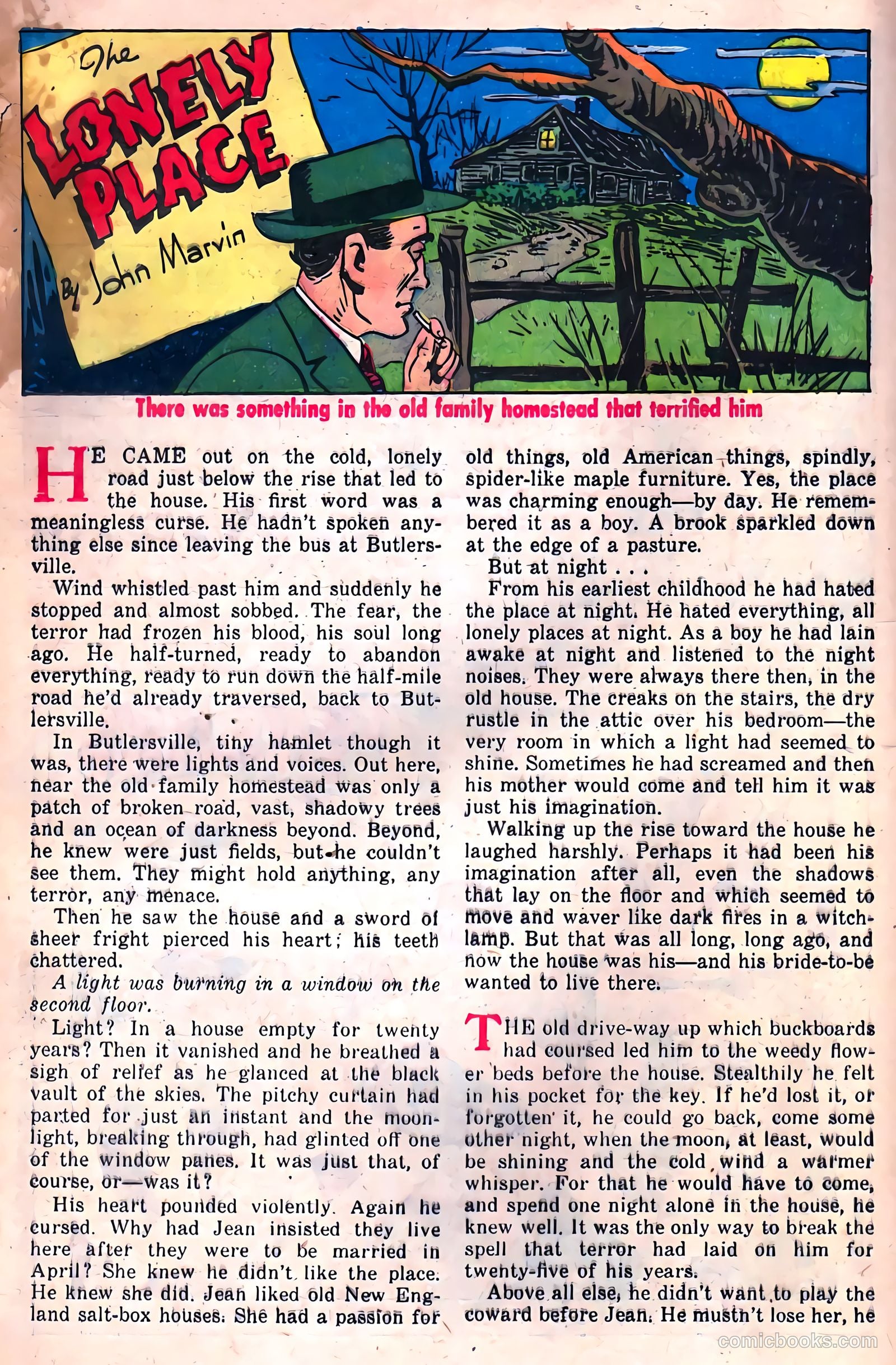Adventures into Darkness #13 (1954, Visual Editions, Inc.) — page 20 of 36