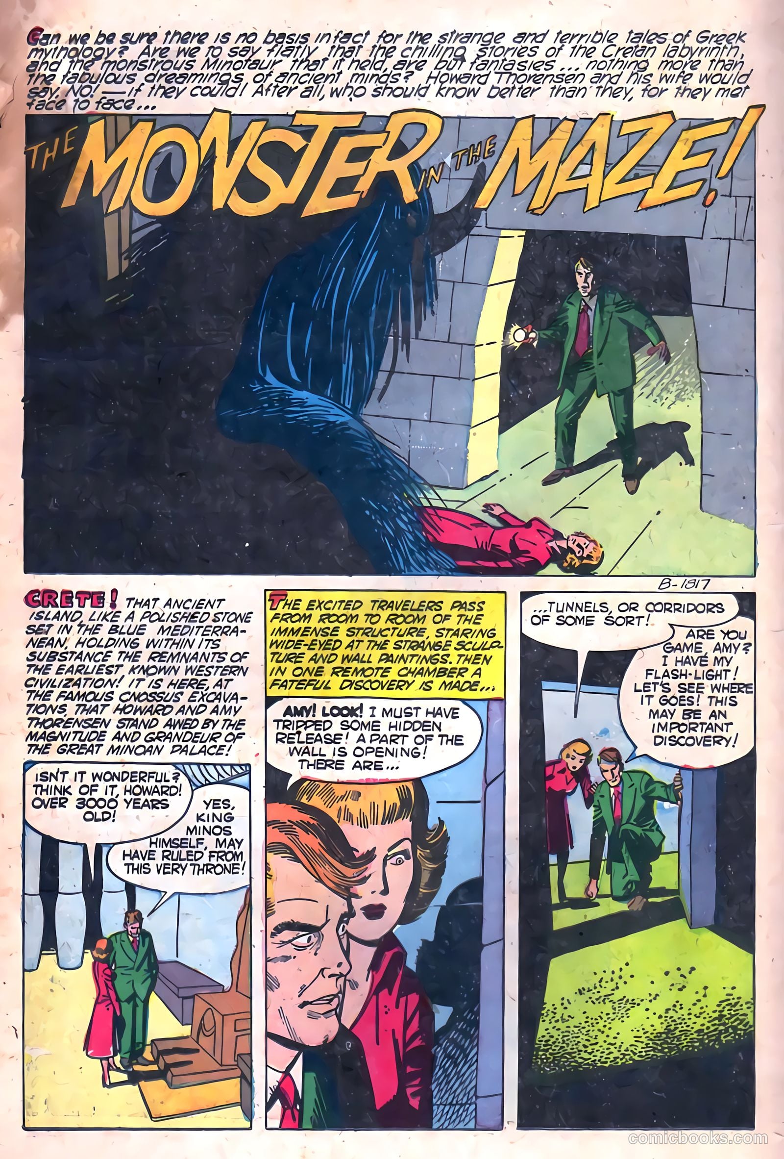 Adventures into Darkness #13 (1954, Visual Editions, Inc.) — page 22 of 36