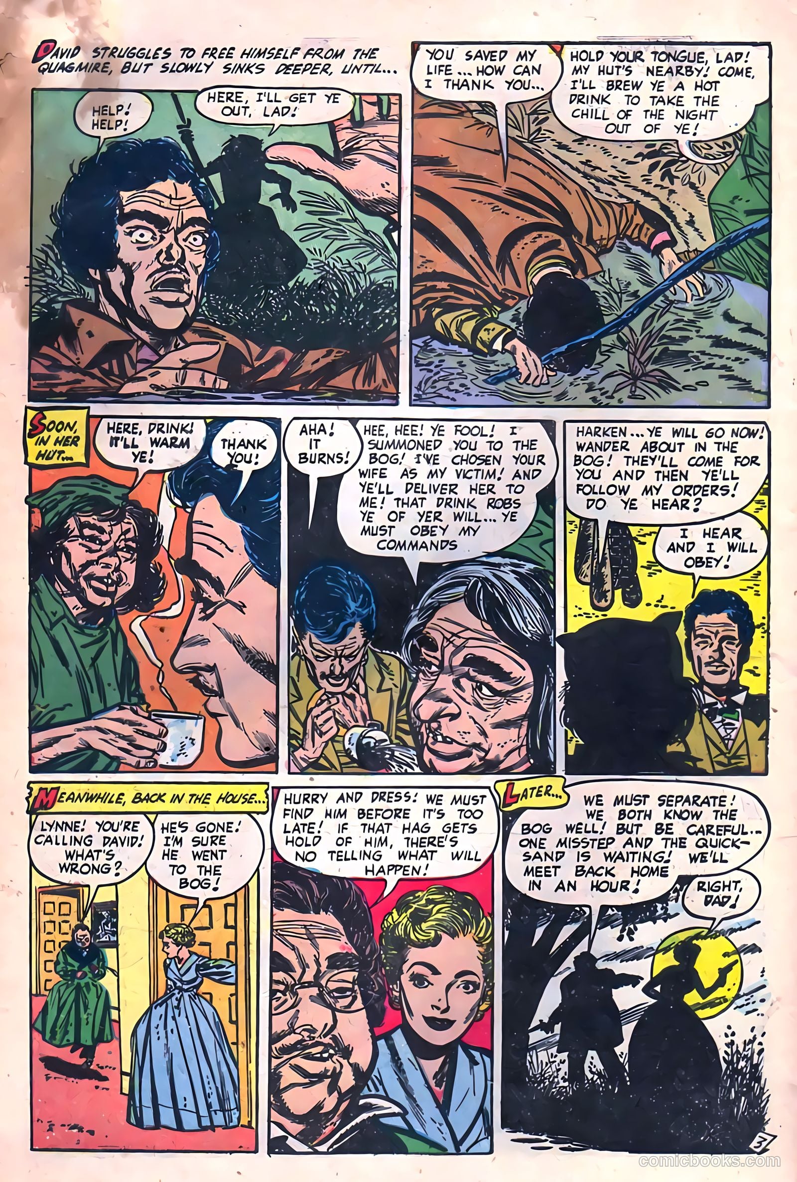 Adventures into Darkness #13 (1954, Visual Editions, Inc.) — page 30 of 36