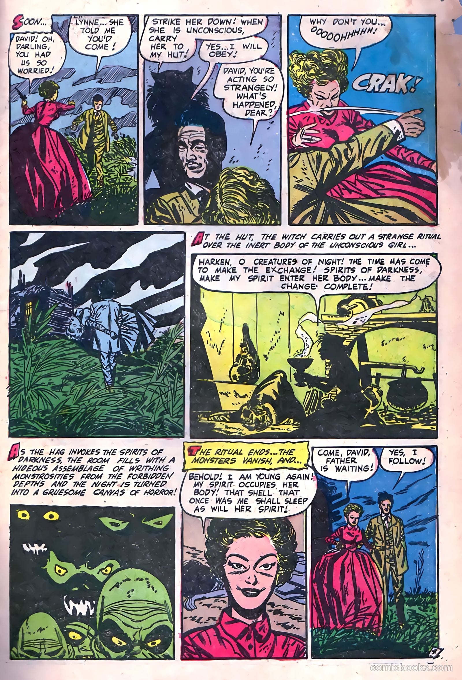 Adventures into Darkness #13 (1954, Visual Editions, Inc.) — page 31 of 36