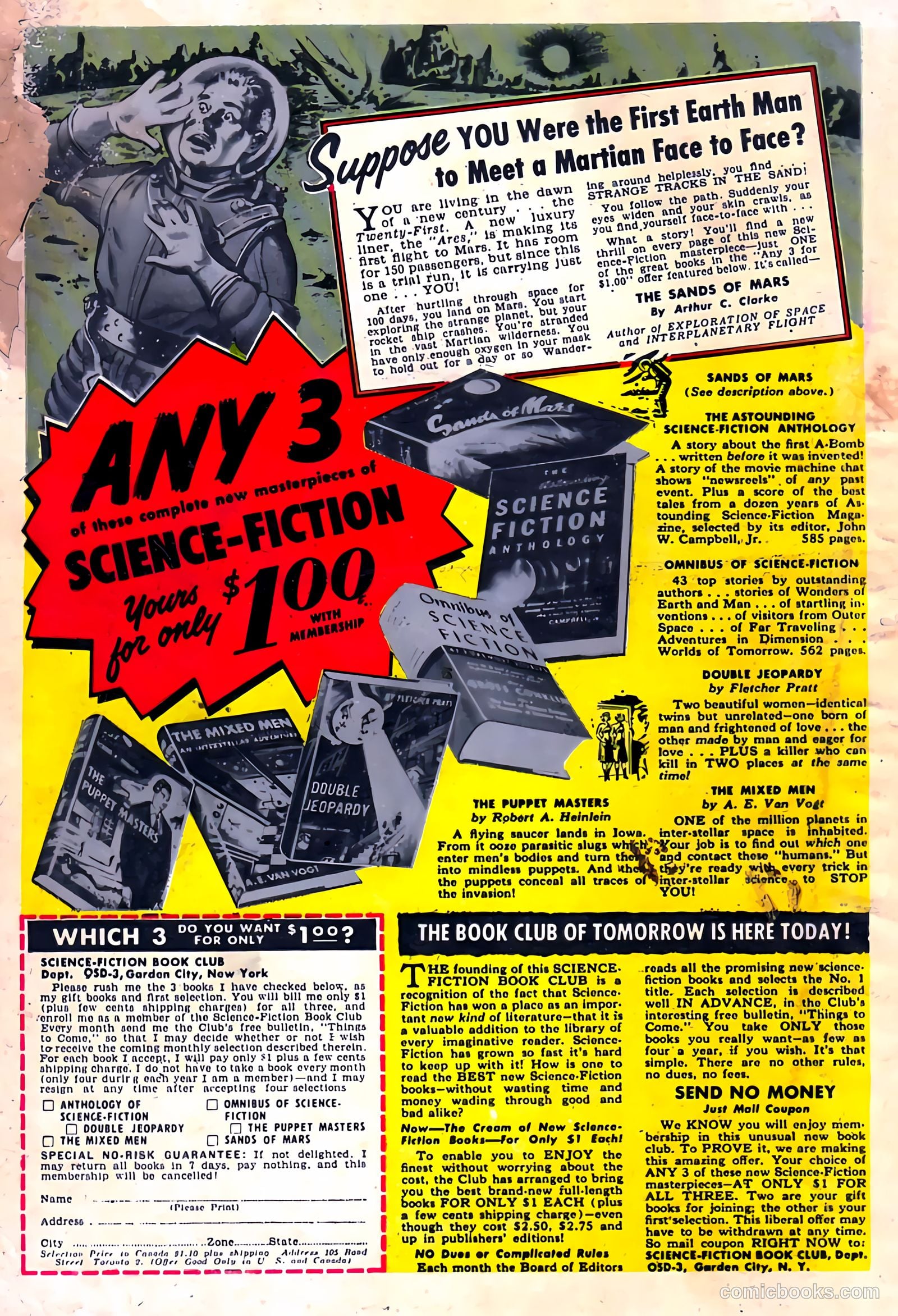 Adventures into Darkness #13 (1954, Visual Editions, Inc.) — page 36 of 36