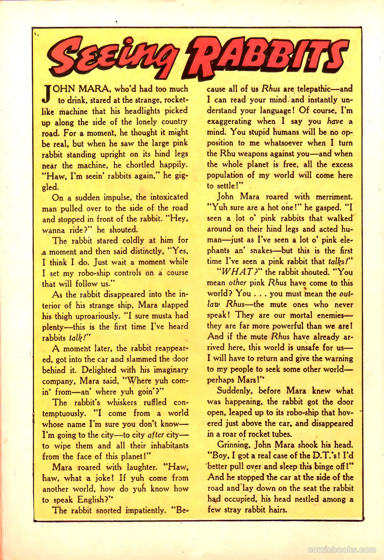 Adventures into the Unknown #10 (1950) — page 22 of 52