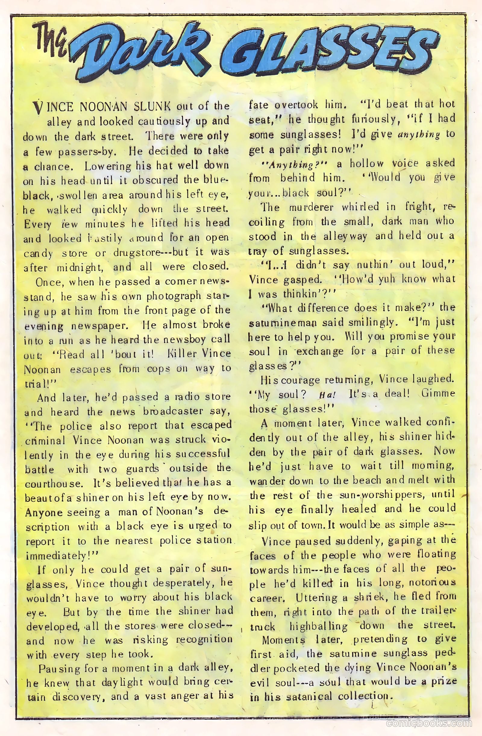 Adventures into the Unknown #23 (1951) — page 34 of 53