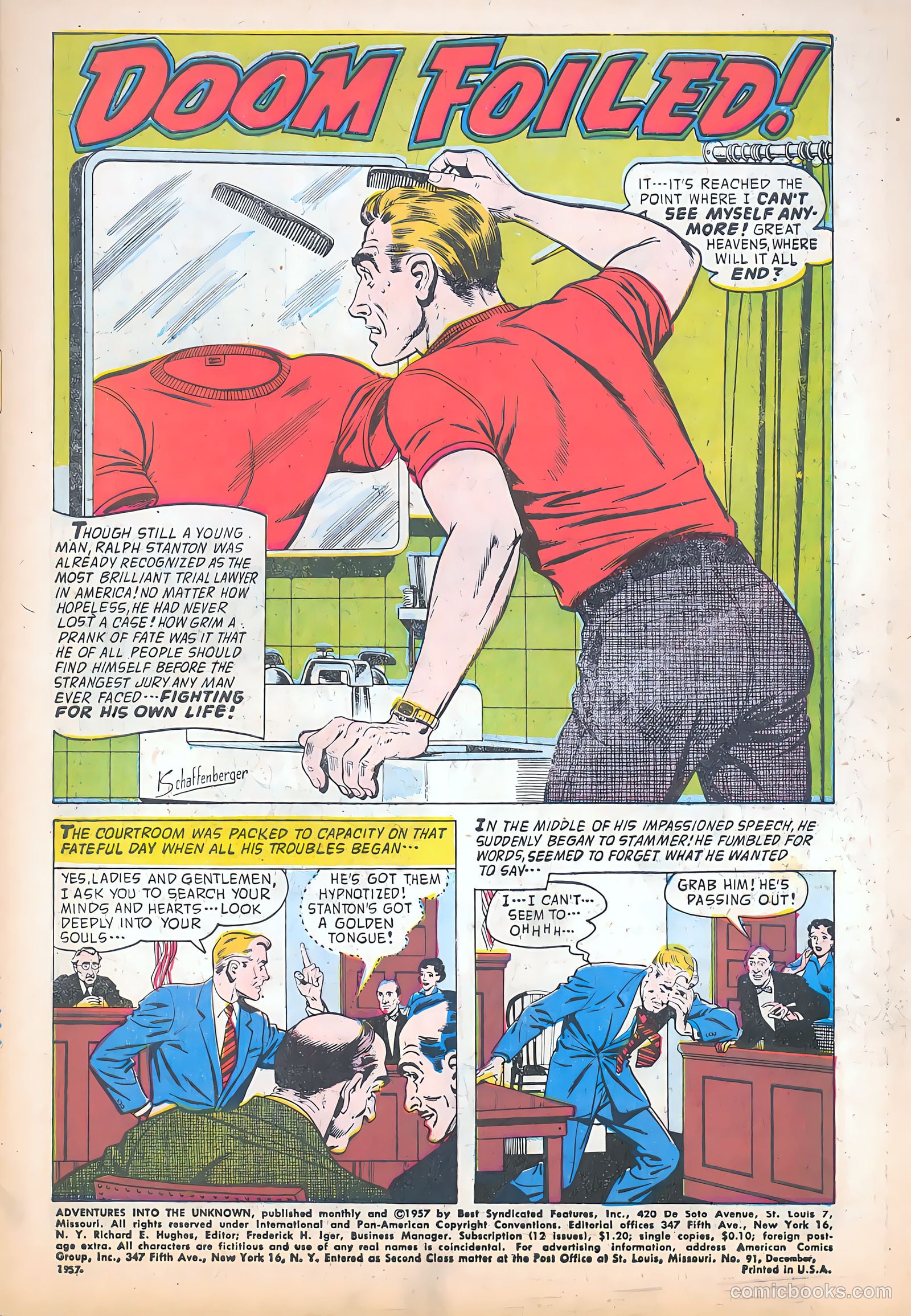 Adventures into the Unknown #91 (1957) — page 3 of 37