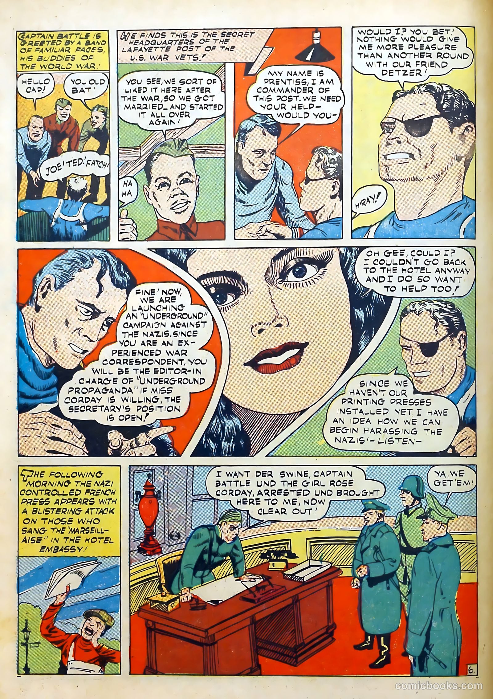 Captain Battle #5 (1943) — page 8 of 68