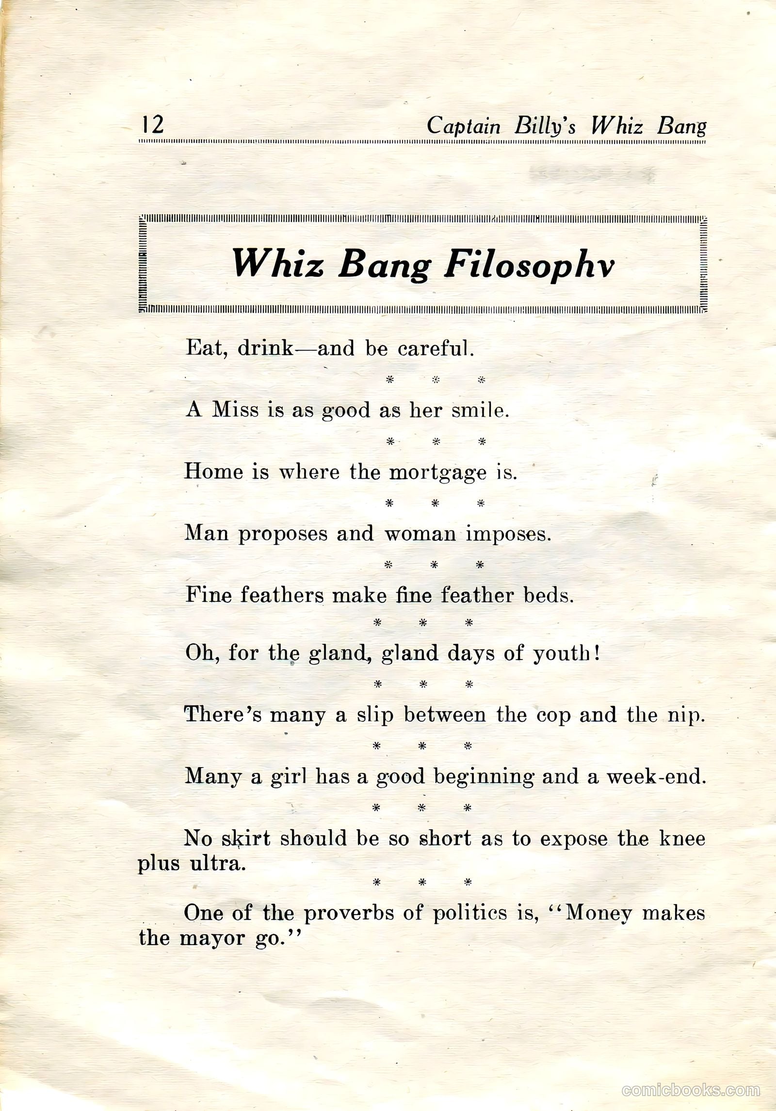Captain Billy's Whiz Bang #19 (1921) — page 14 of 68