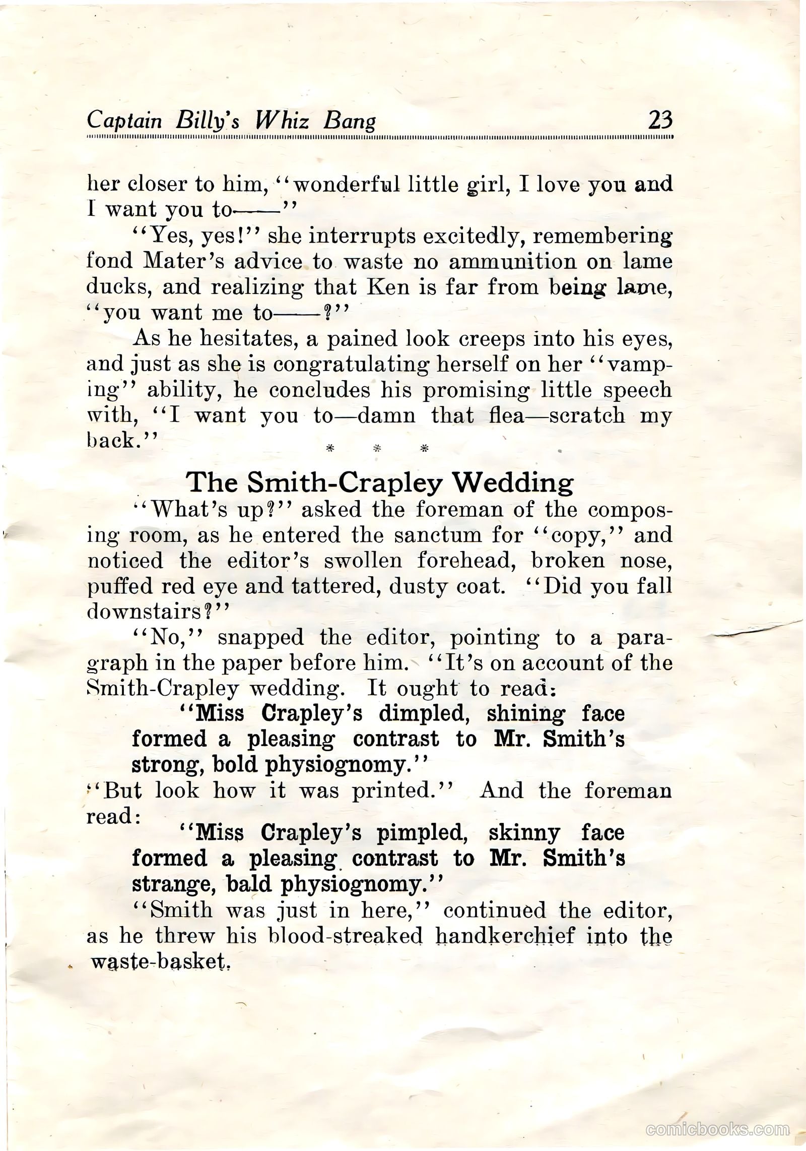 Captain Billy's Whiz Bang #19 (1921) — page 25 of 68