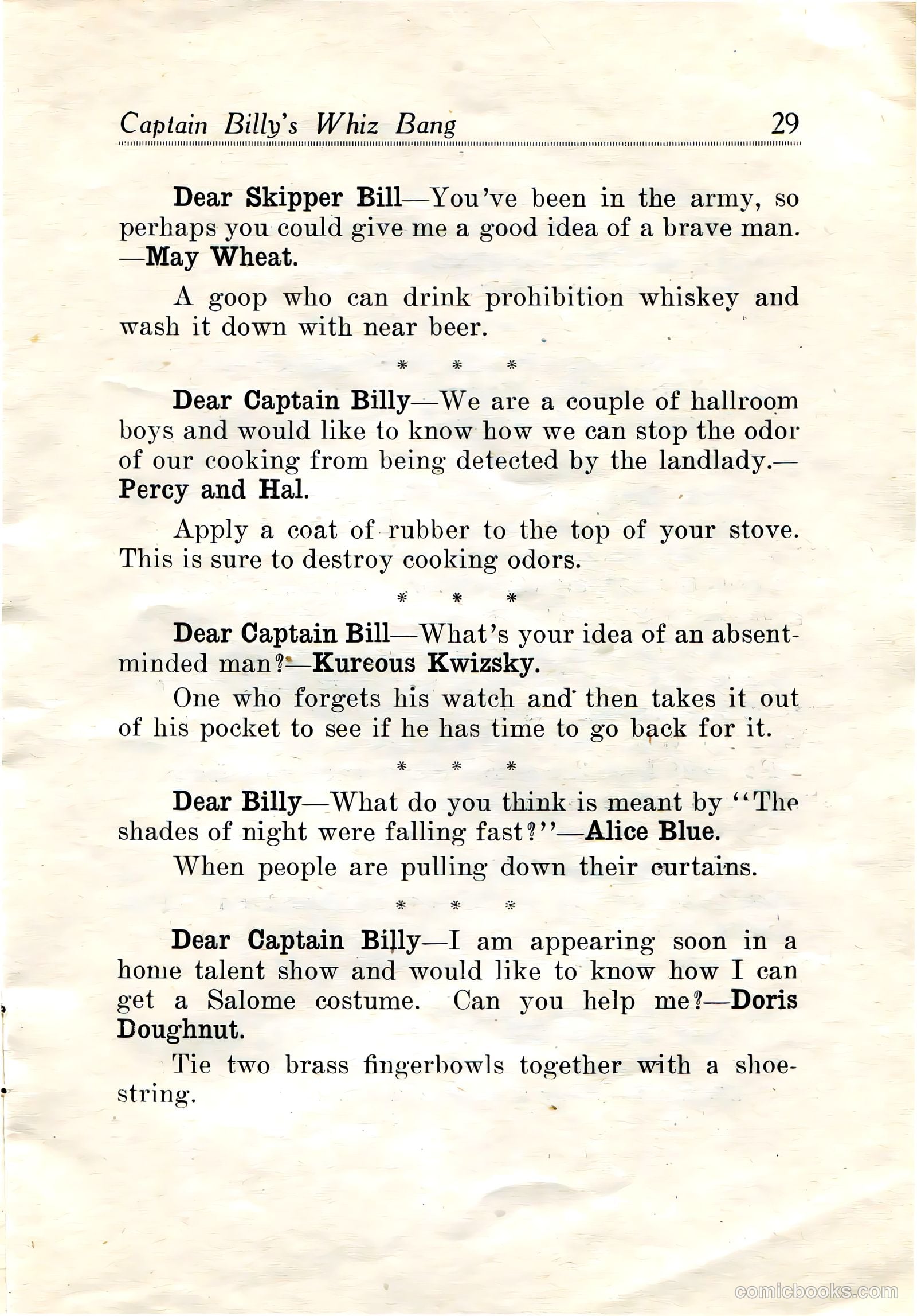 Captain Billy's Whiz Bang #19 (1921) — page 31 of 68