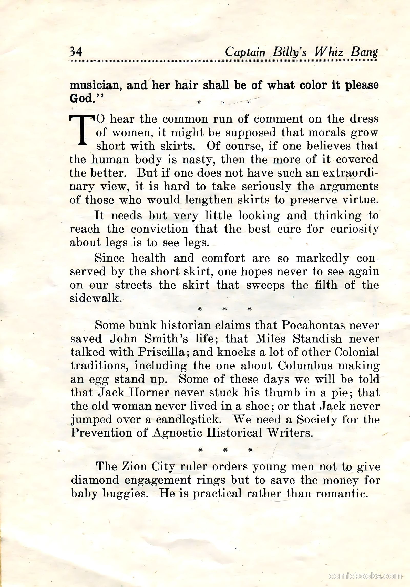 Captain Billy's Whiz Bang #19 (1921) — page 36 of 68