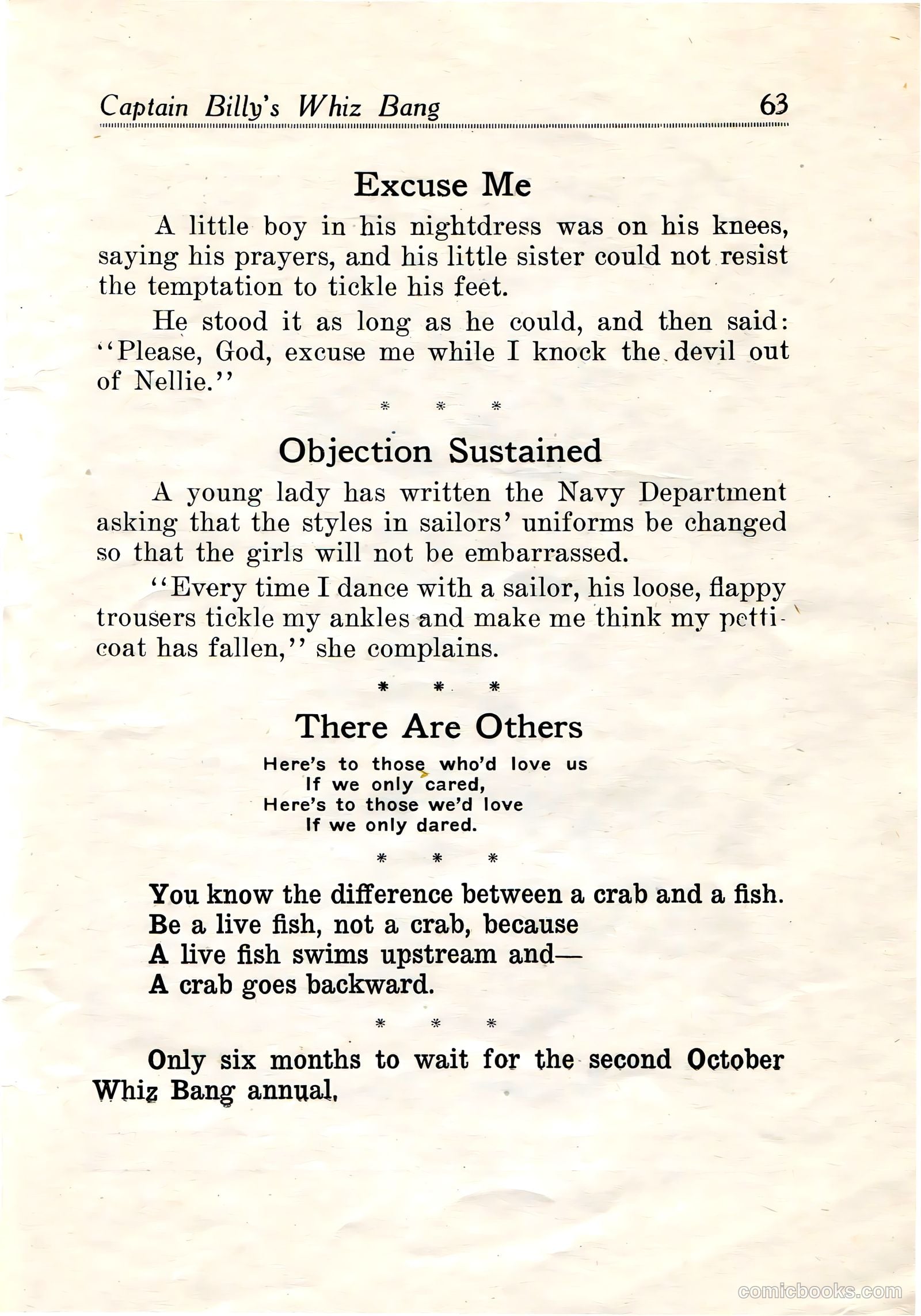 Captain Billy's Whiz Bang #19 (1921) — page 65 of 68