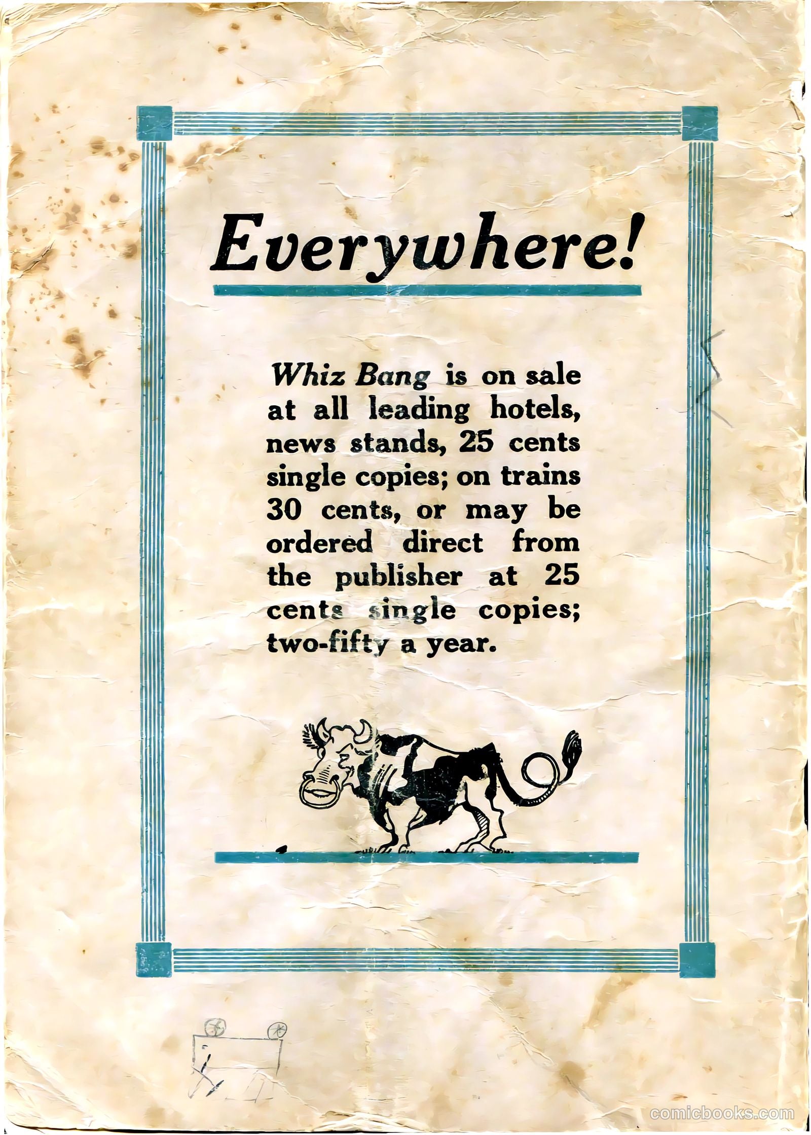 Captain Billy's Whiz Bang #20 (1921) — page 68 of 68