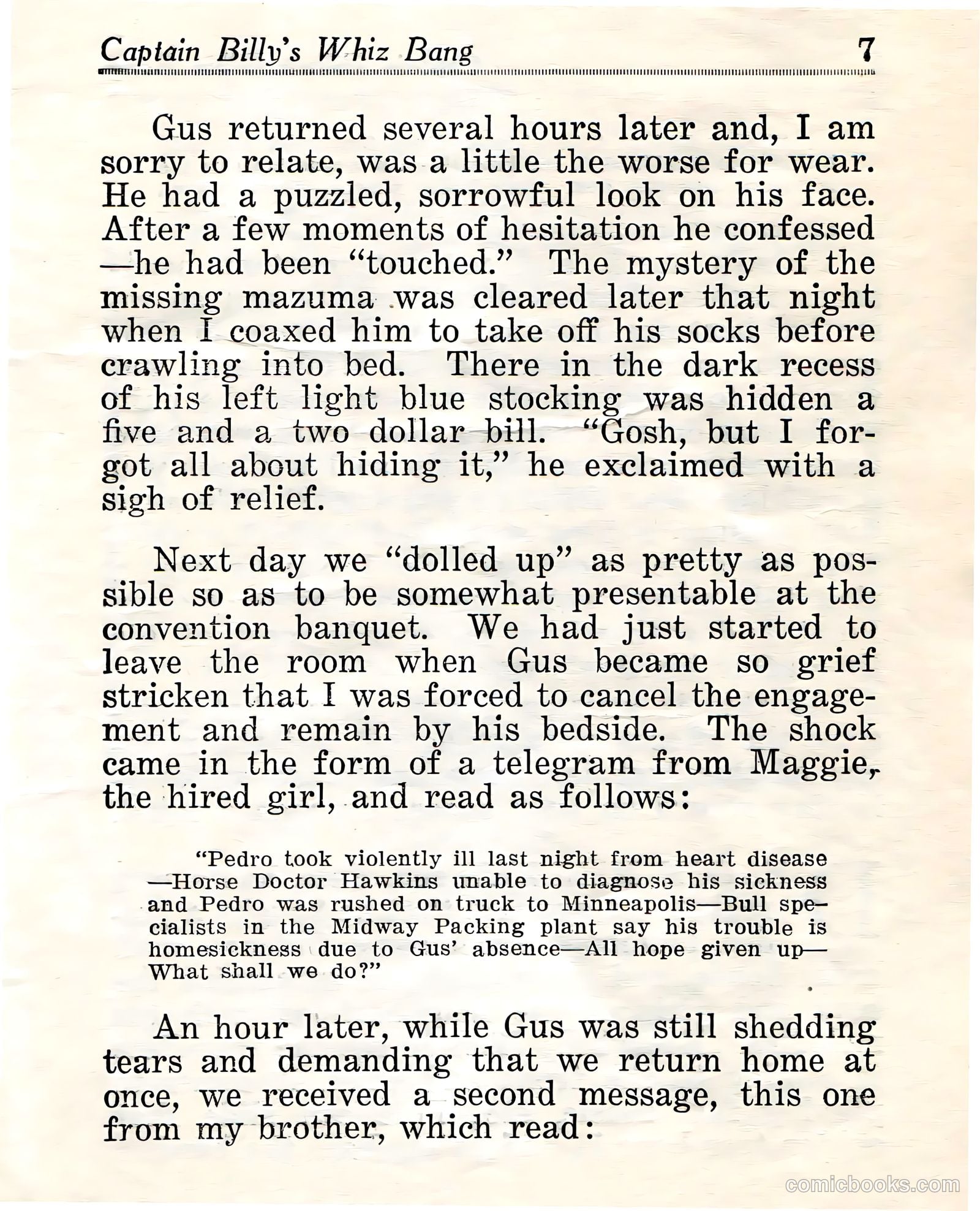 Captain Billy's Whiz Bang #23 (1921) — page 9 of 68