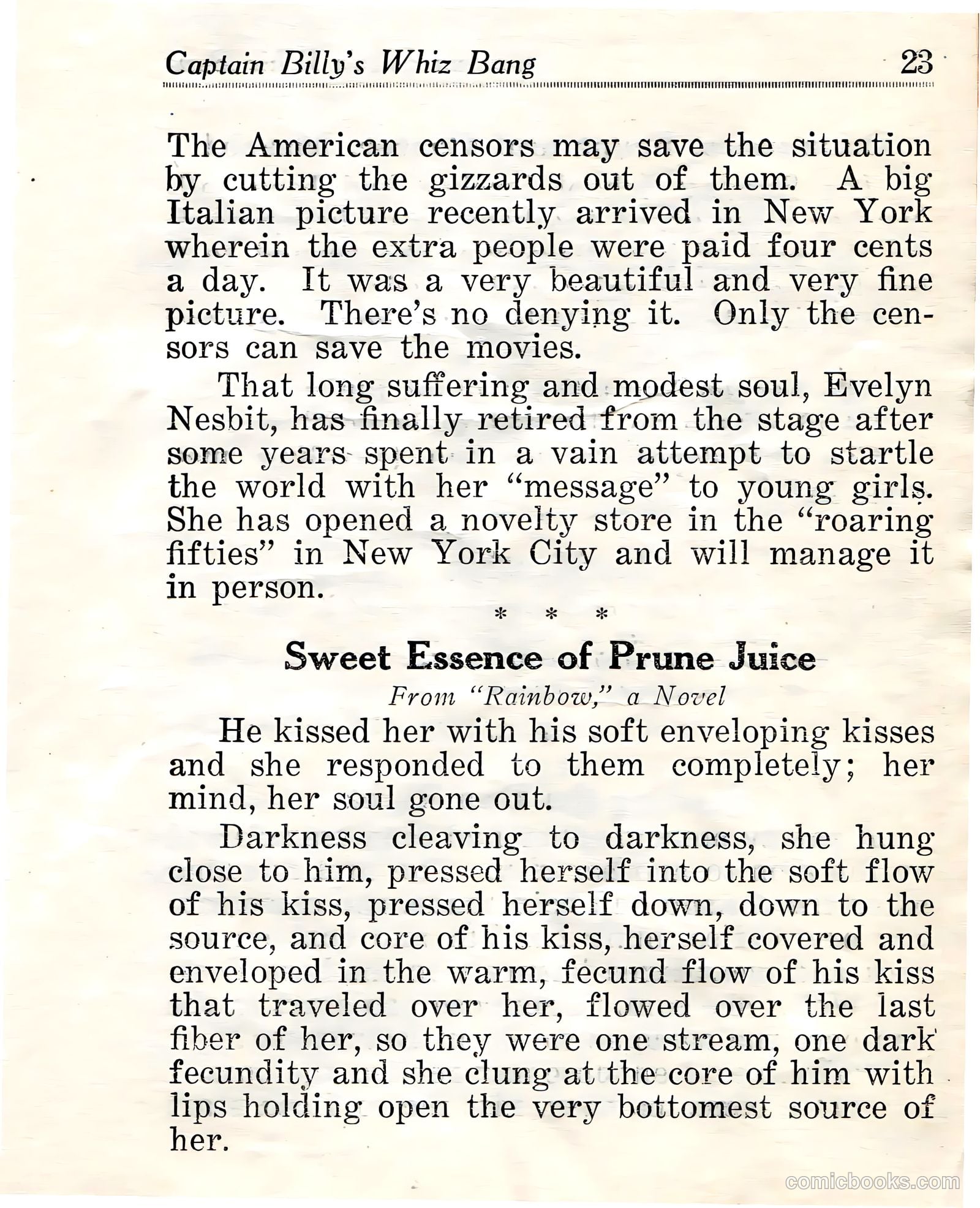 Captain Billy's Whiz Bang #23 (1921) — page 25 of 68