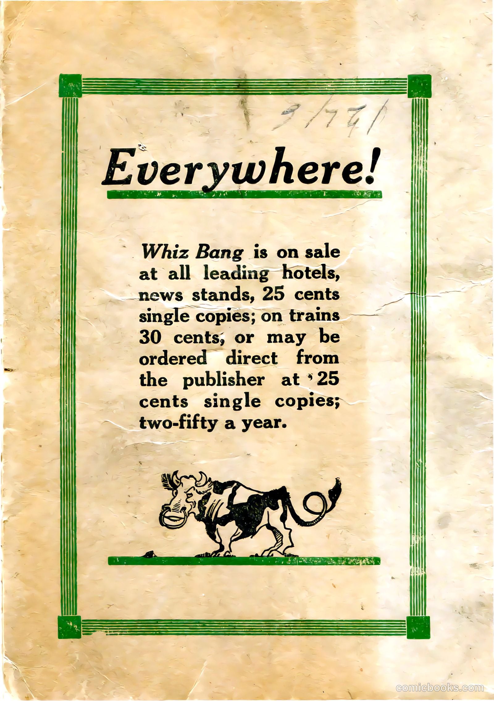 Captain Billy's Whiz Bang #23 (1921) — page 68 of 68