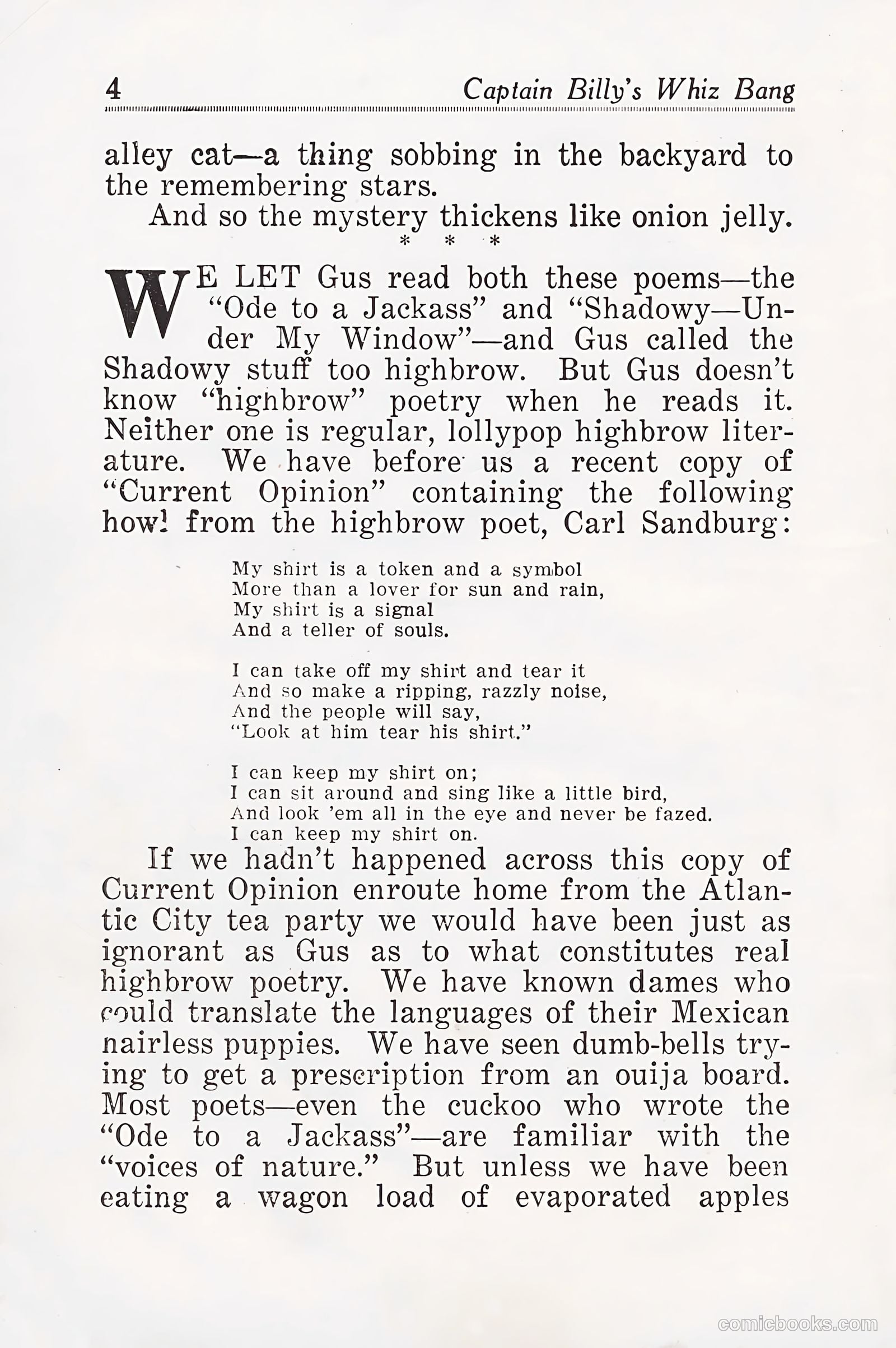 Captain Billy's Whiz Bang #25 (1921) — page 6 of 68