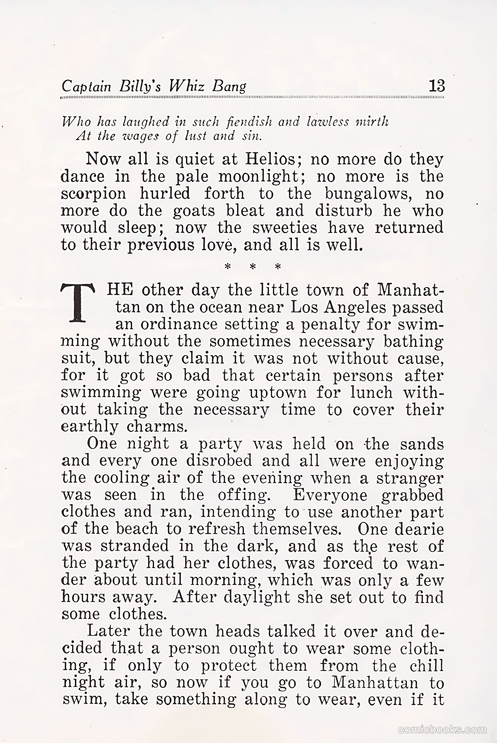 Captain Billy's Whiz Bang #25 (1921) — page 15 of 68