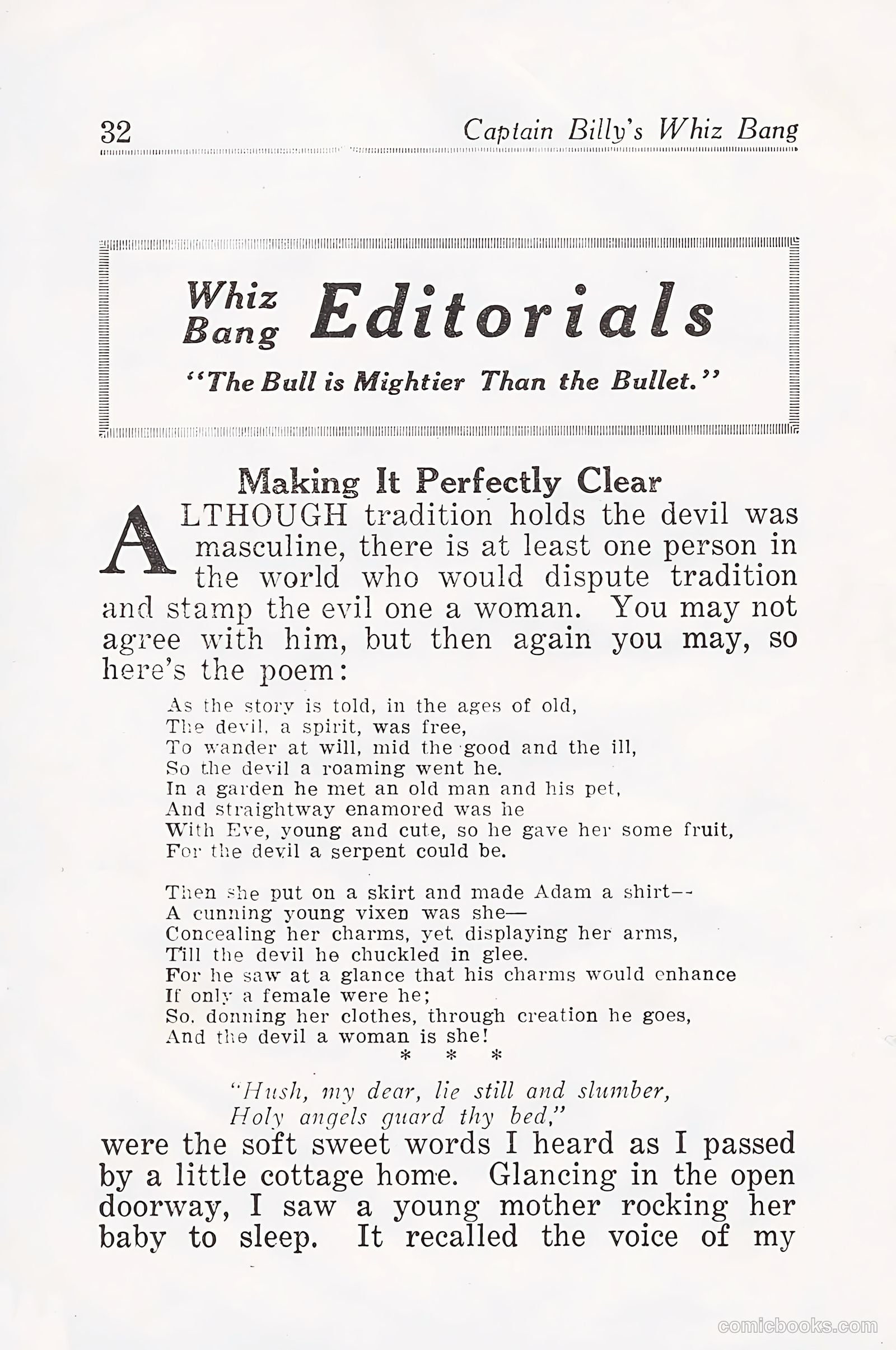 Captain Billy's Whiz Bang #25 (1921) — page 34 of 68