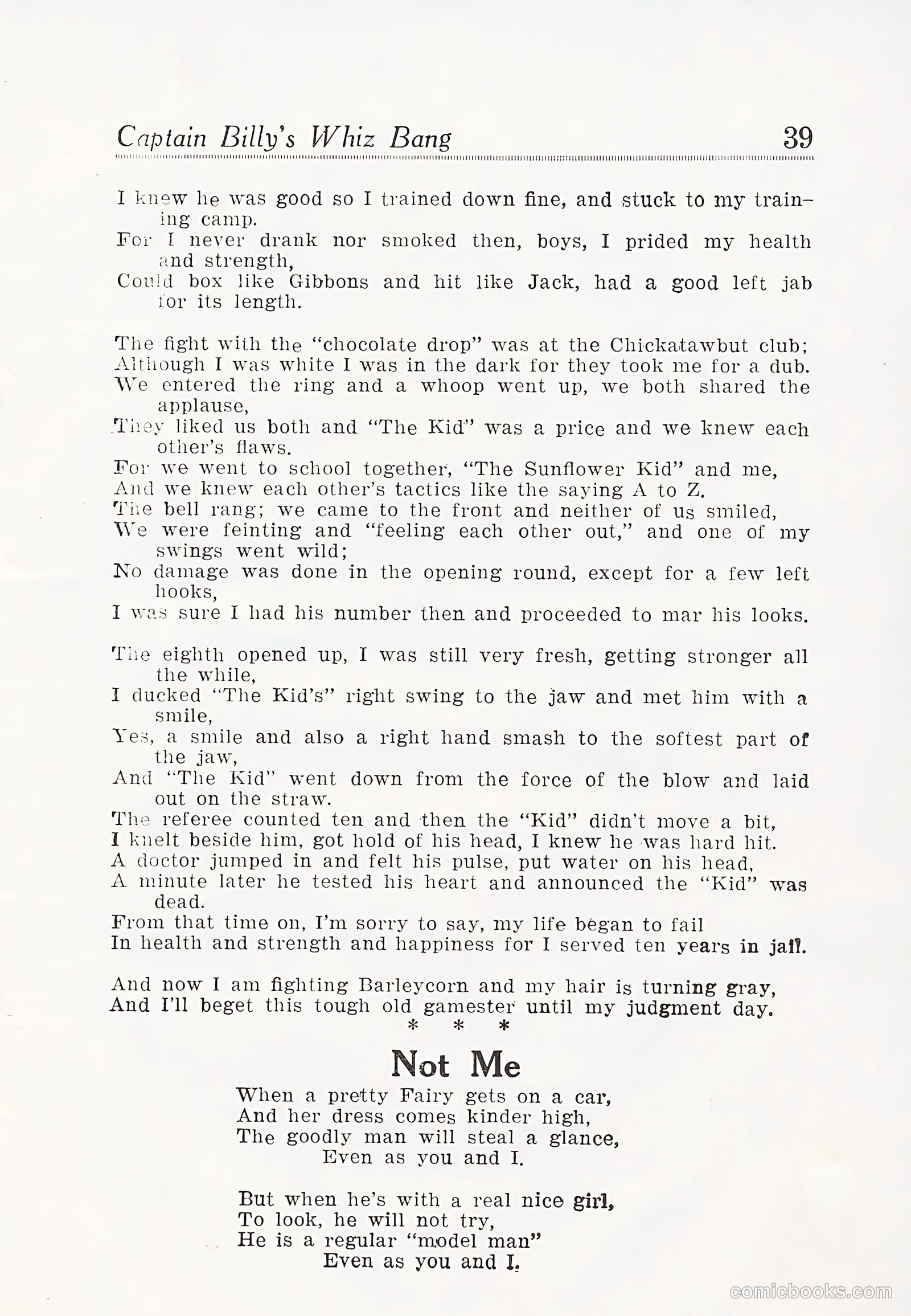 Captain Billy's Whiz Bang #25 (1921) — page 41 of 68