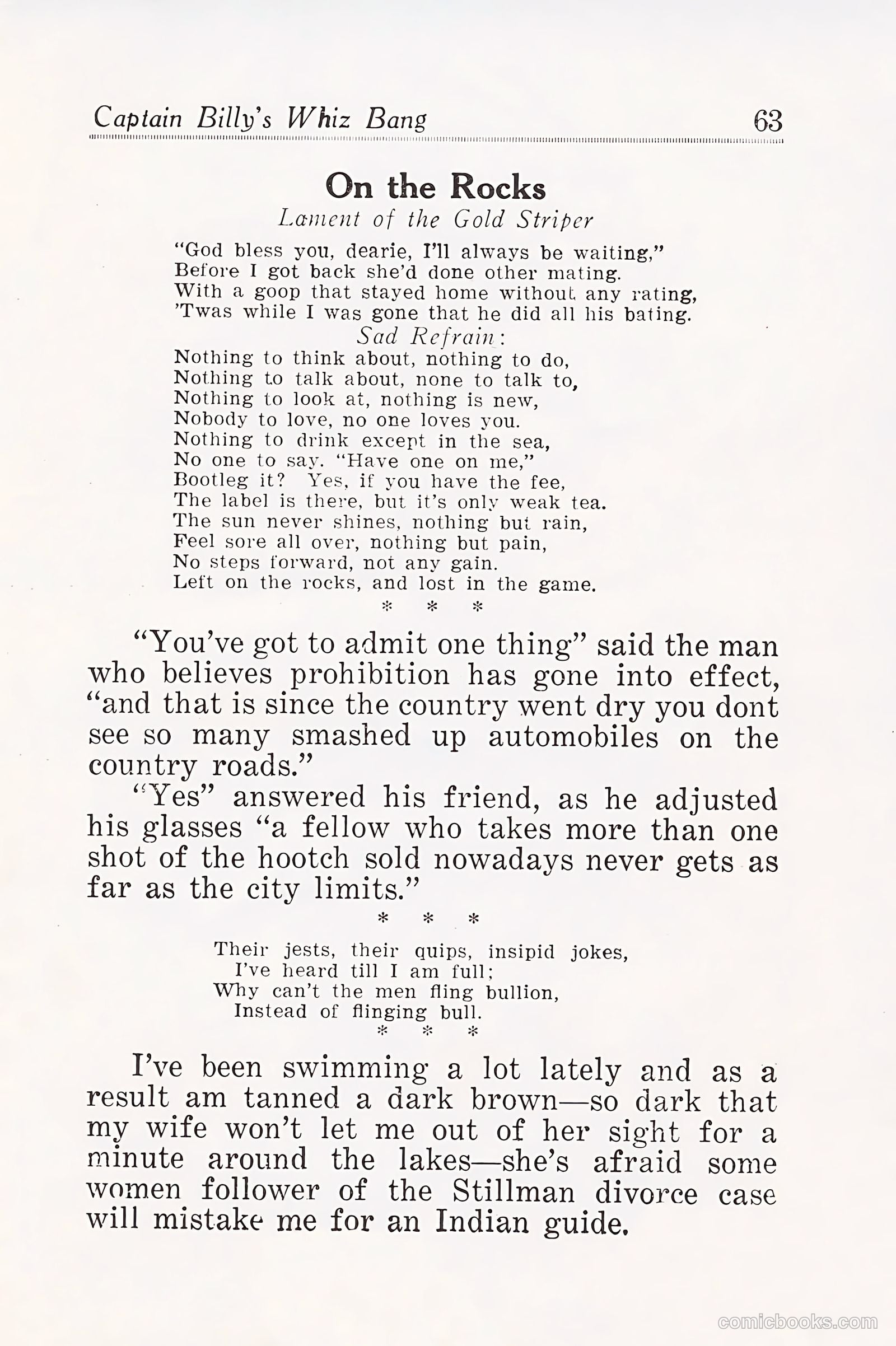 Captain Billy's Whiz Bang #25 (1921) — page 65 of 68