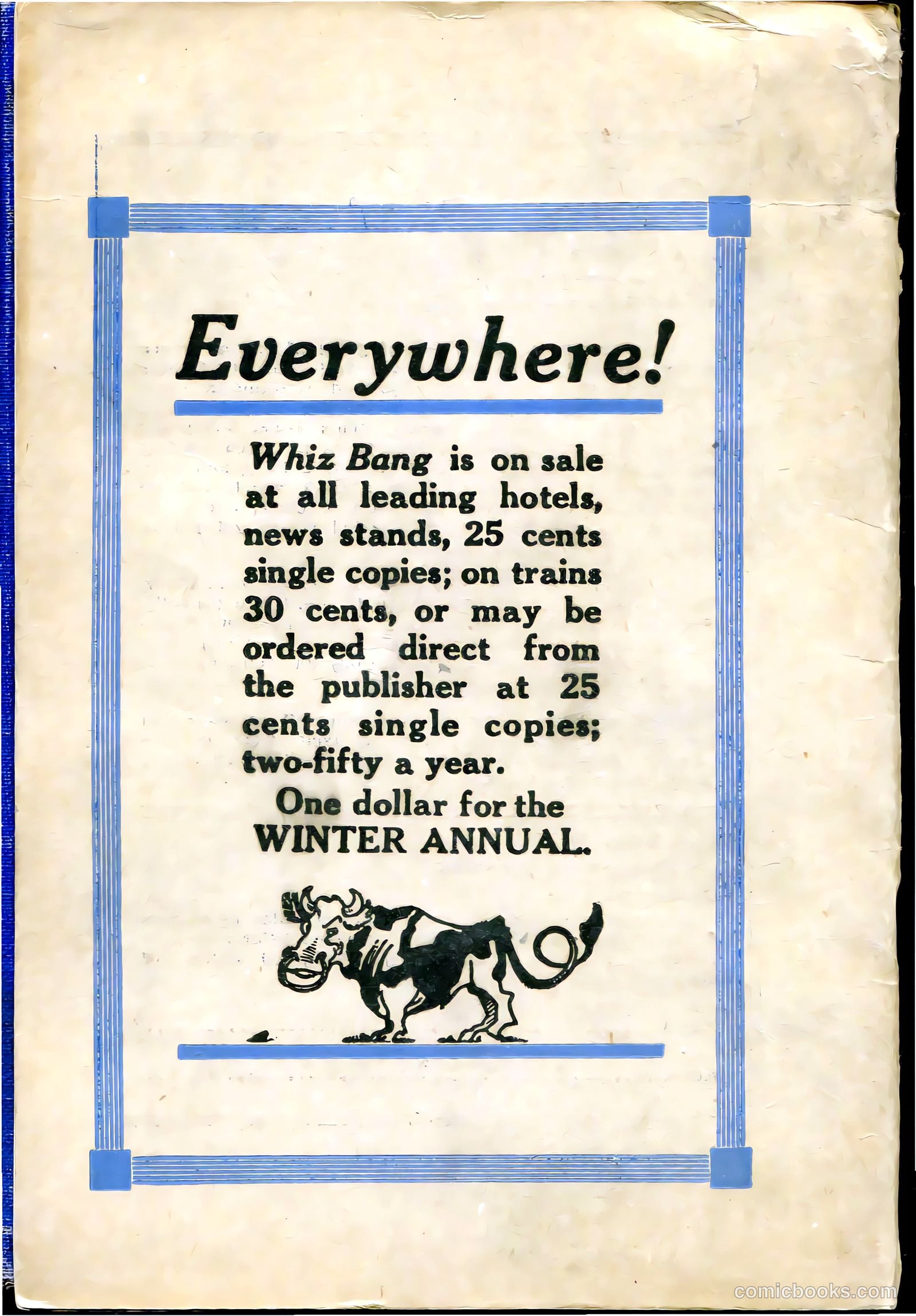 Captain Billy's Whiz Bang #27 (1921) — page 68 of 68