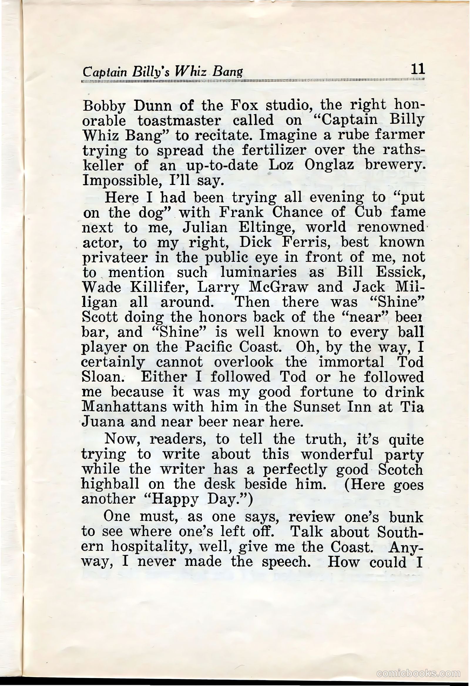 Captain Billy's Whiz Bang #28 (1921) — page 13 of 68
